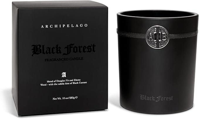 Black Forest Candle 10oz - Dark Ebony Wood, Douglas Fir, and Black Currant are paired with the sweet hints of Mulberry and Black Patchouli to create a dark and sweet scent you won't soon forget.