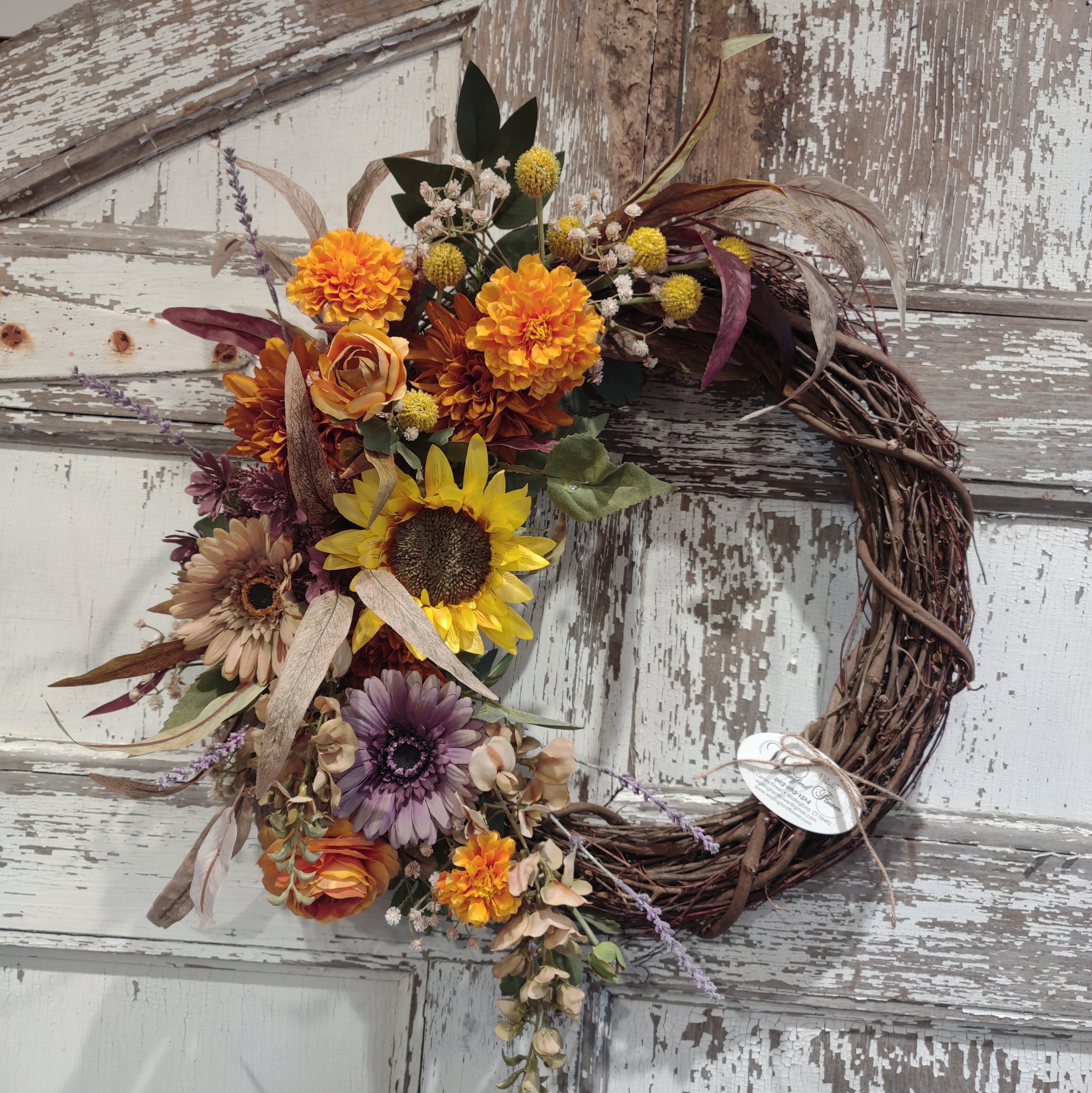 Autumn Harvest Wreath - A gorgeous Autumn wreath for your door or home.  