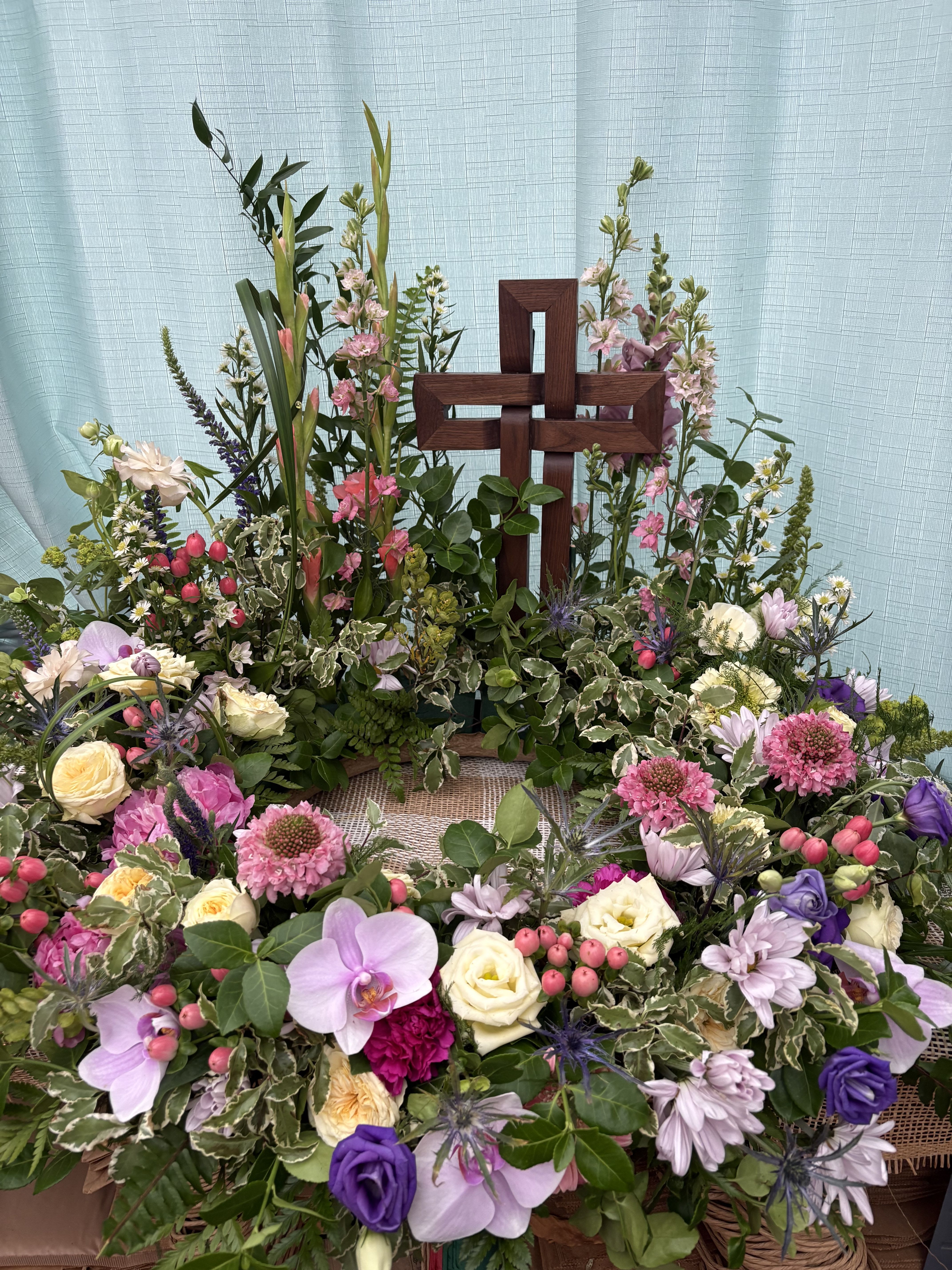 CHERISHED ONES- URN PIECE - A gentle-colored urn piece to remember passed loved ones who were deeply cherished