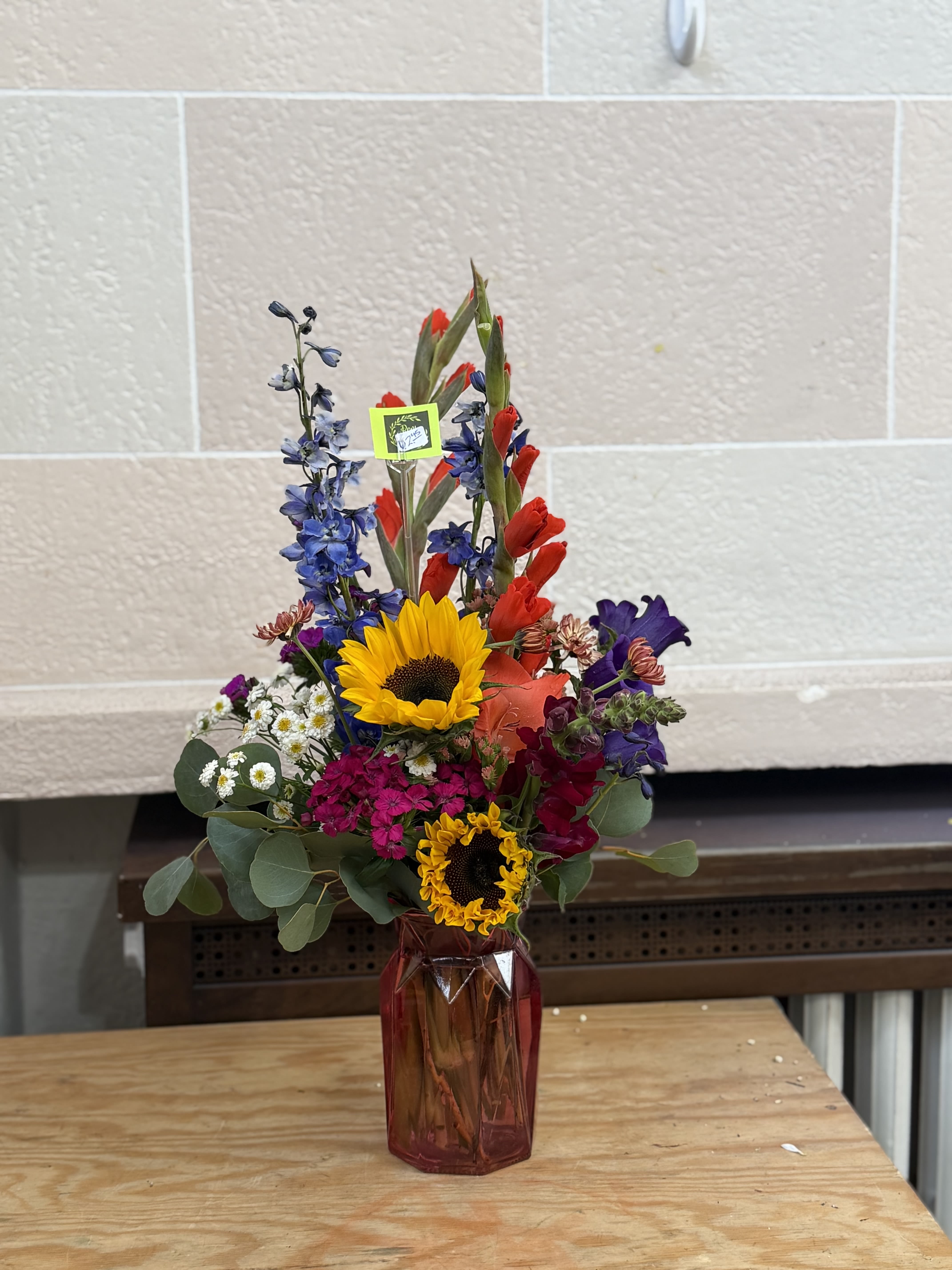 WI Grown Deluxe  - A WI grown bouquet with a few additions of imported flowers for a bright pop.   *Colors and flowers may vary, depending on what is currently fresh