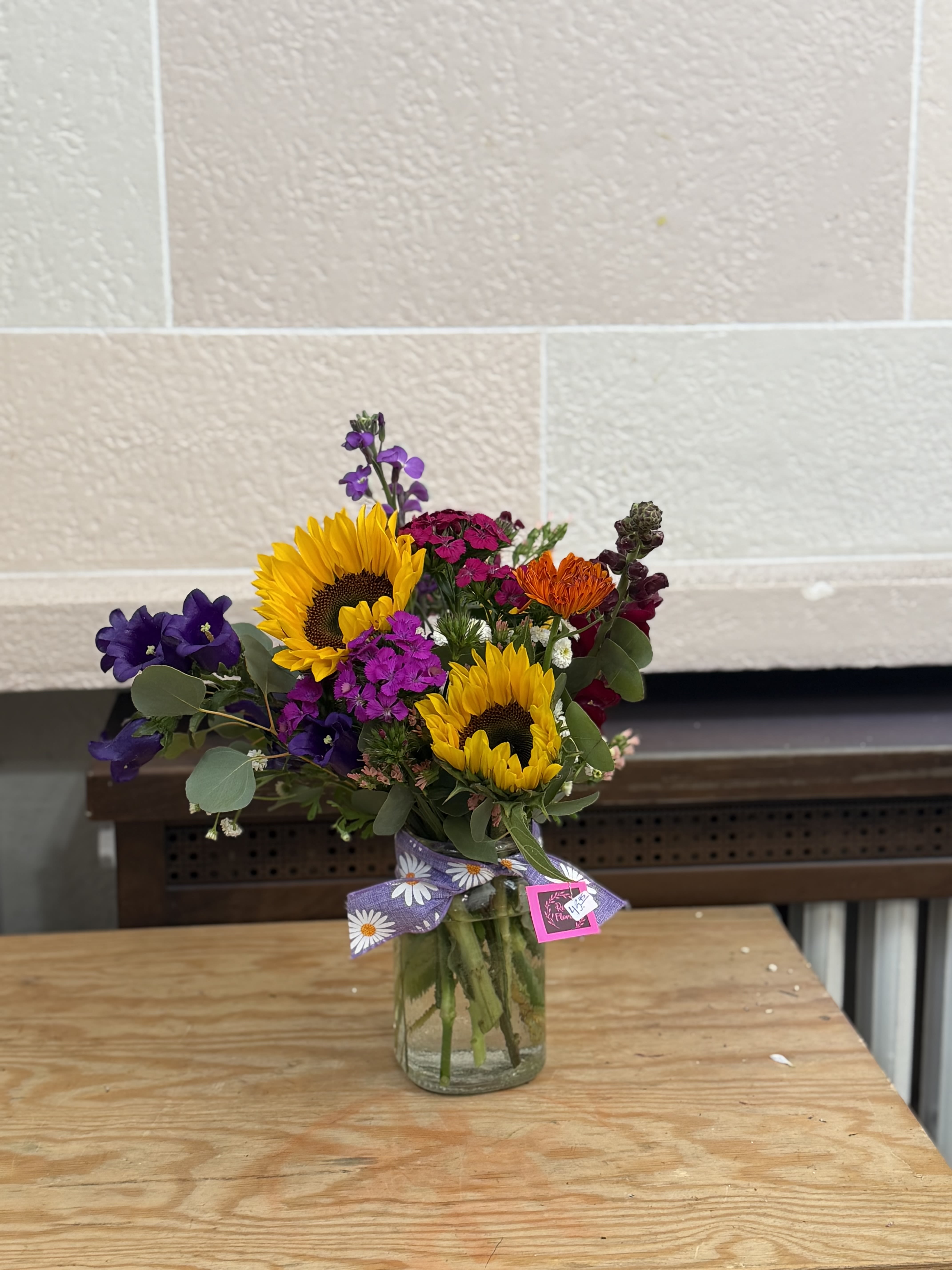 WI Grown Bouquet  - A fully WI grown bouquet in a vase.  