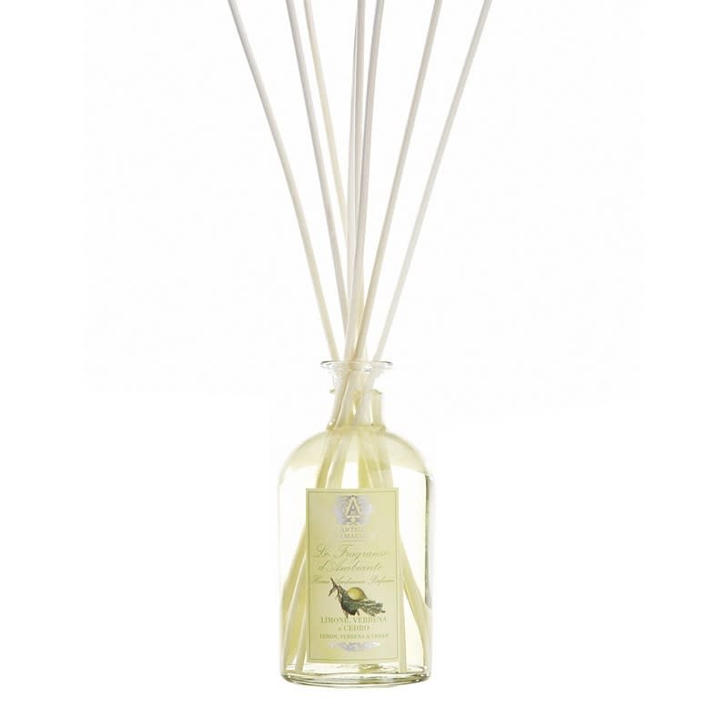 Antica Farmacista Lemon, Verbena &amp; Cedar Diffuser 250ml/8.5oz - A captivating take on a timeless and beloved citrus scent. An invigorating blend of tart lemon, juicy orange, and zesty lemongrass is infused with the refreshing essence of Italian verbena and accents of delicate jasmine. A base of cedarwood, fir needle, and warm musk impart a sophisticated, earthy depth to its composition, making it a perfectly balanced sensory experience.  Discover the art of giving at Petals, Wilmington, Delaware’s destination for luxury gifts and home décor. Our curated collection features beautifully crafted items for every occasion — birthdays, weddings, anniversaries, holidays, and life’s special celebrations. At Petals, we believe every gift should tell a story. From hand-poured candles and elegant keepsakes to stylish home accents, gourmet treats, and floral-inspired décor, our selection combines timeless charm with modern sophistication. Each piece is chosen with care to reflect the quality, creativity, and personal touch our Wilmington customers love.  Same-day delivery available throughout Wilmington and nearby areas including Greenville, Hockessin, Newark, and the Brandywine Valley Whether you’re looking for a thoughtful hostess gift, a luxury home accent, or something simply beautiful to brighten someone’s day, Petals offers fine gifts and personalized service that make every occasion memorable.  Visit our Wilmington boutique or shop online today — and see why Petals is Delaware’s trusted name for fine gifts and inspired giving..