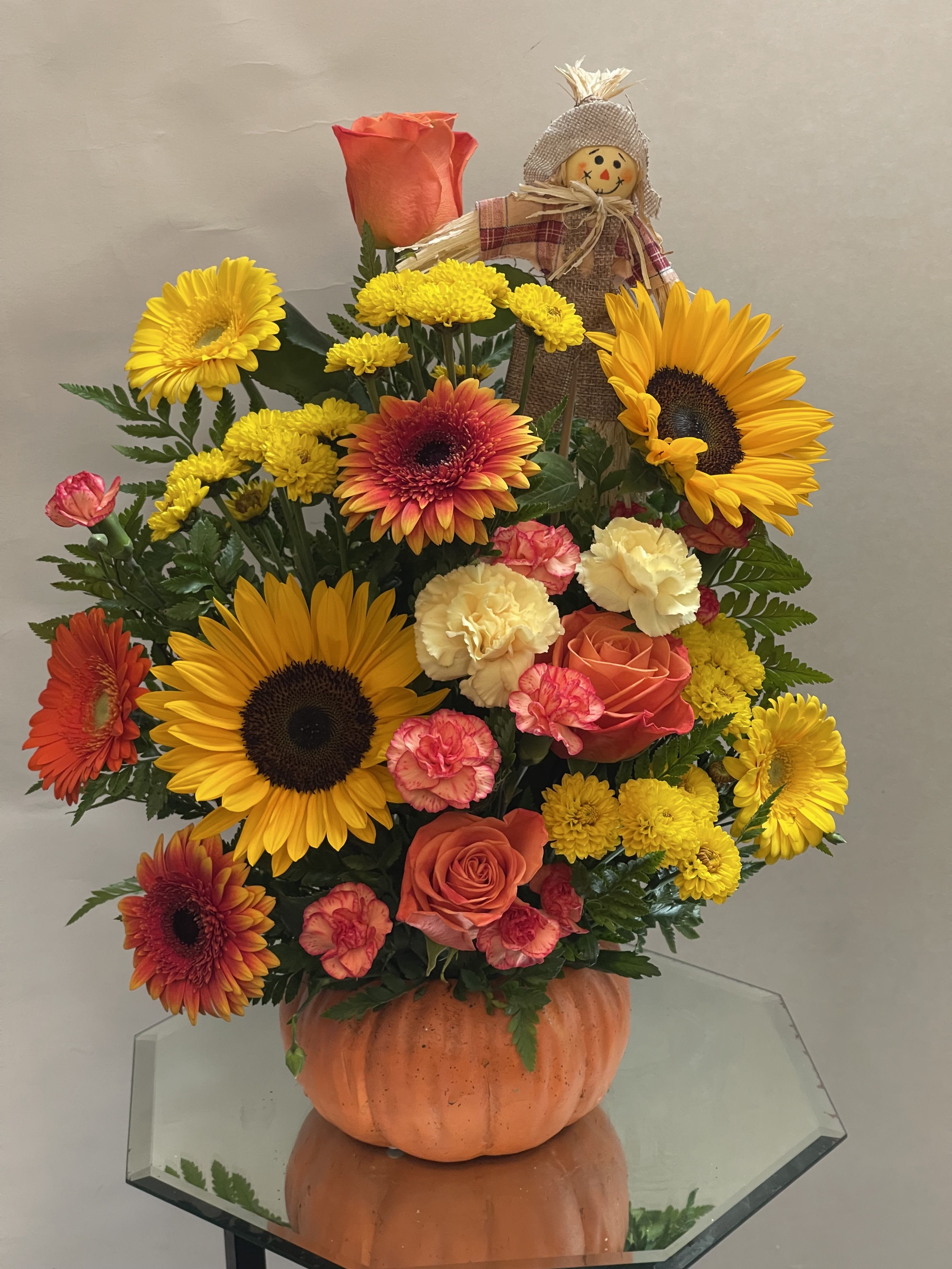 Fall pumpkin  - Made in ceramic pumpkin 