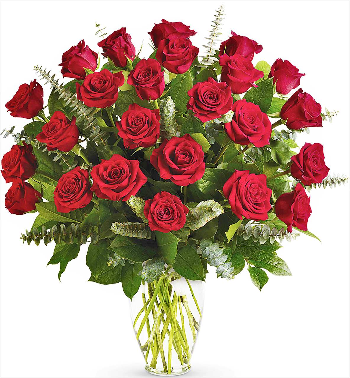 Multiple Dozens - Roses are a symbol of passion and love...what better way to celebrate any occasion and make a statement! We handcraft multiple dozens of roses in a vase with lush greenery and accent flowers. Contact us for specific color requests and number of roses! We specialize in custom designs!
