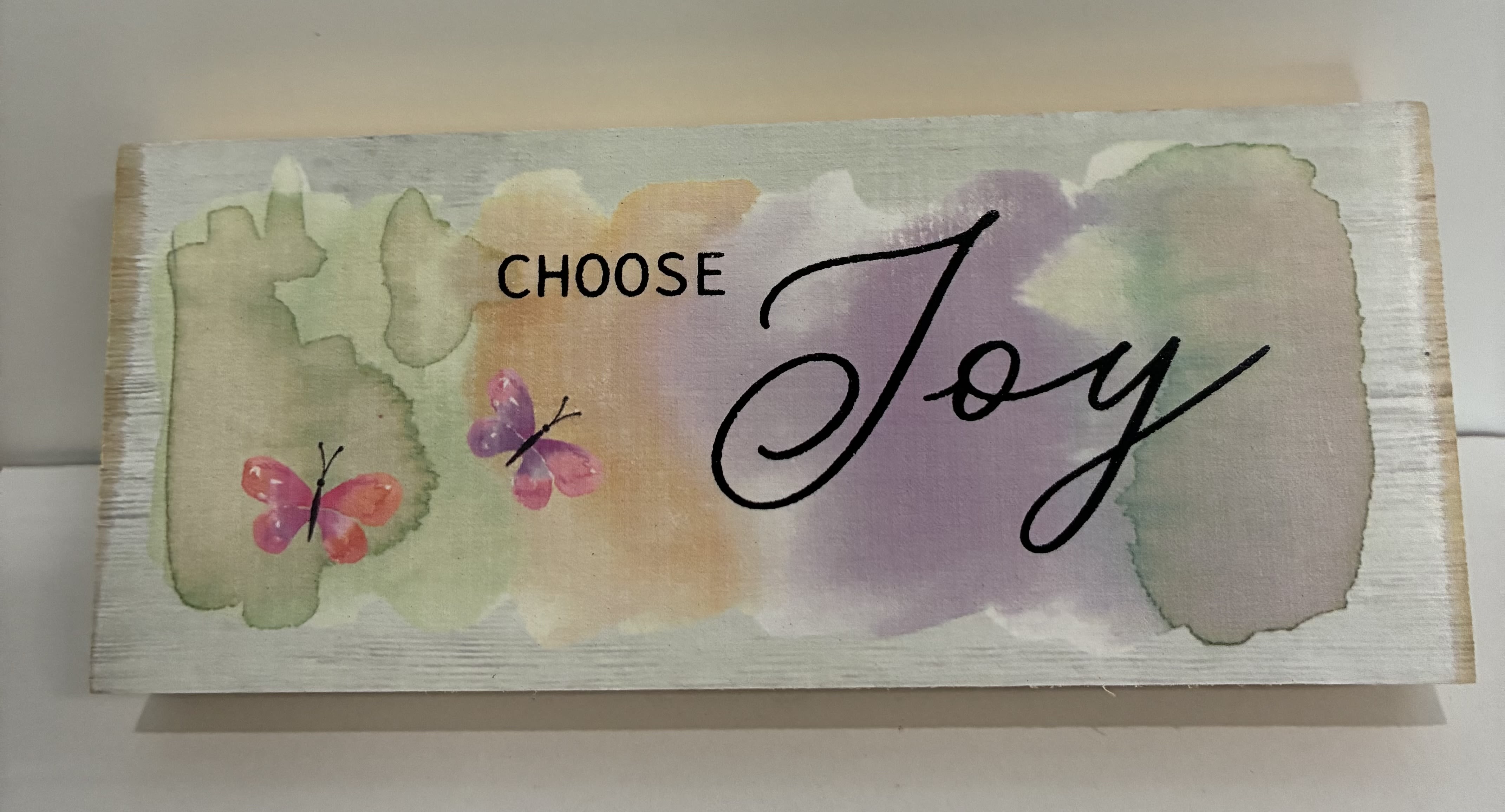 Choose Joy Plaque - Choose Joy Wooden Plaque. 2 1/2 inch H and 6 inch L