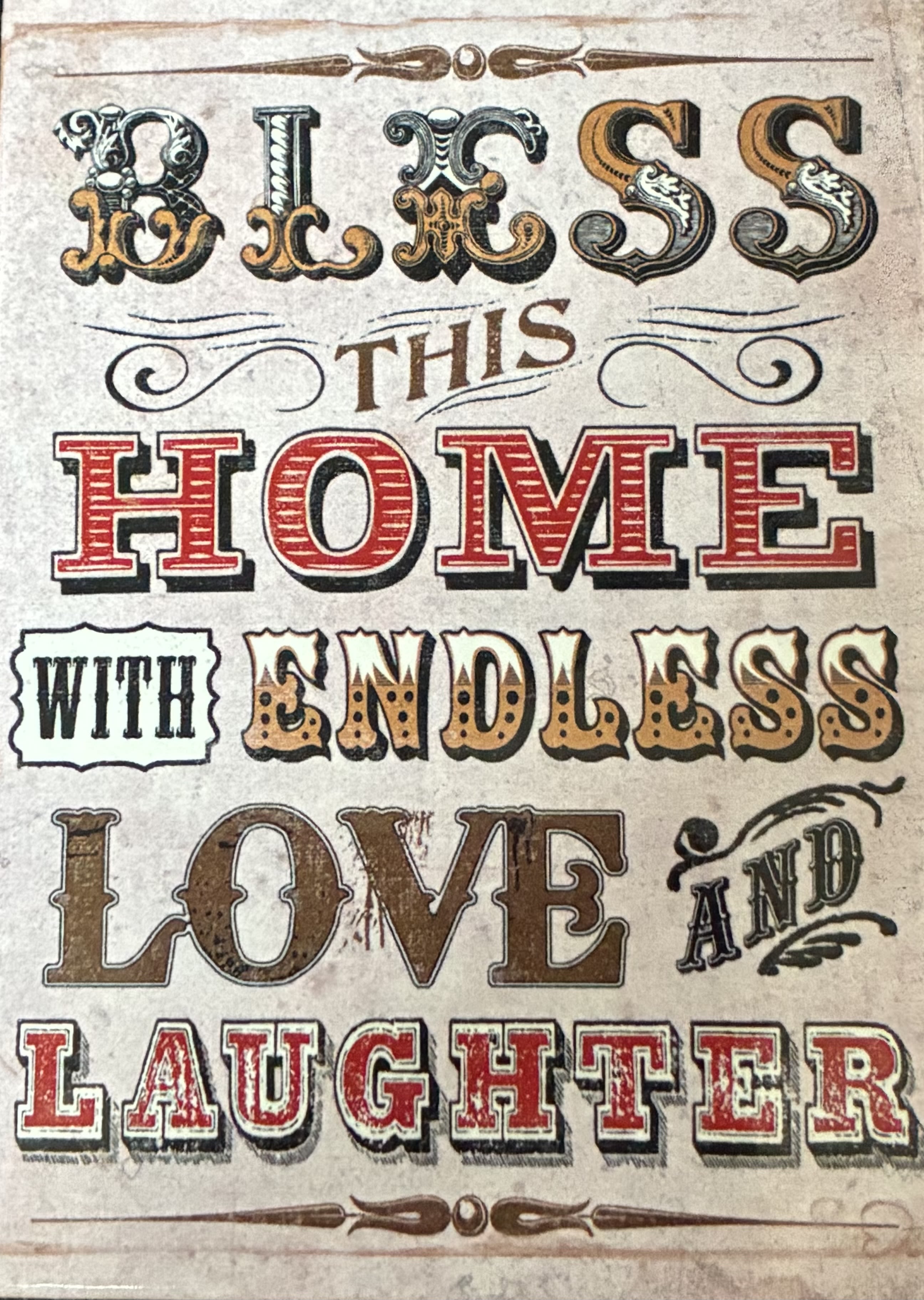 Bless this Home Magnet - Bless This Home With Endless Love And Laughter.