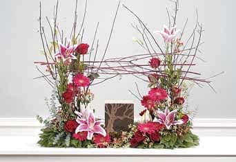 Sweet Lavender - Mixed flowers with lavender color tones and twigs.