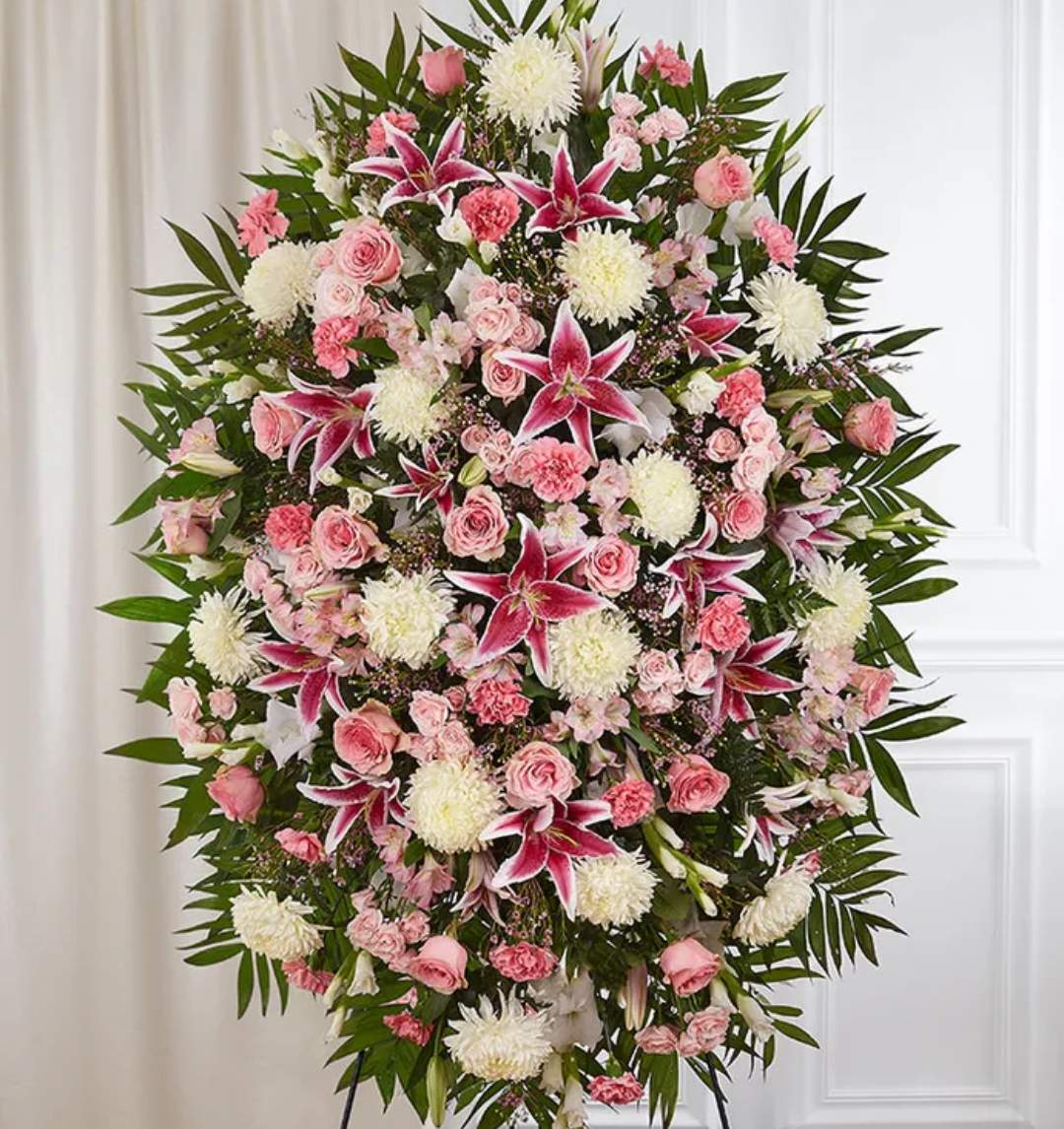 Pink and white spray  - Pink and white spray 