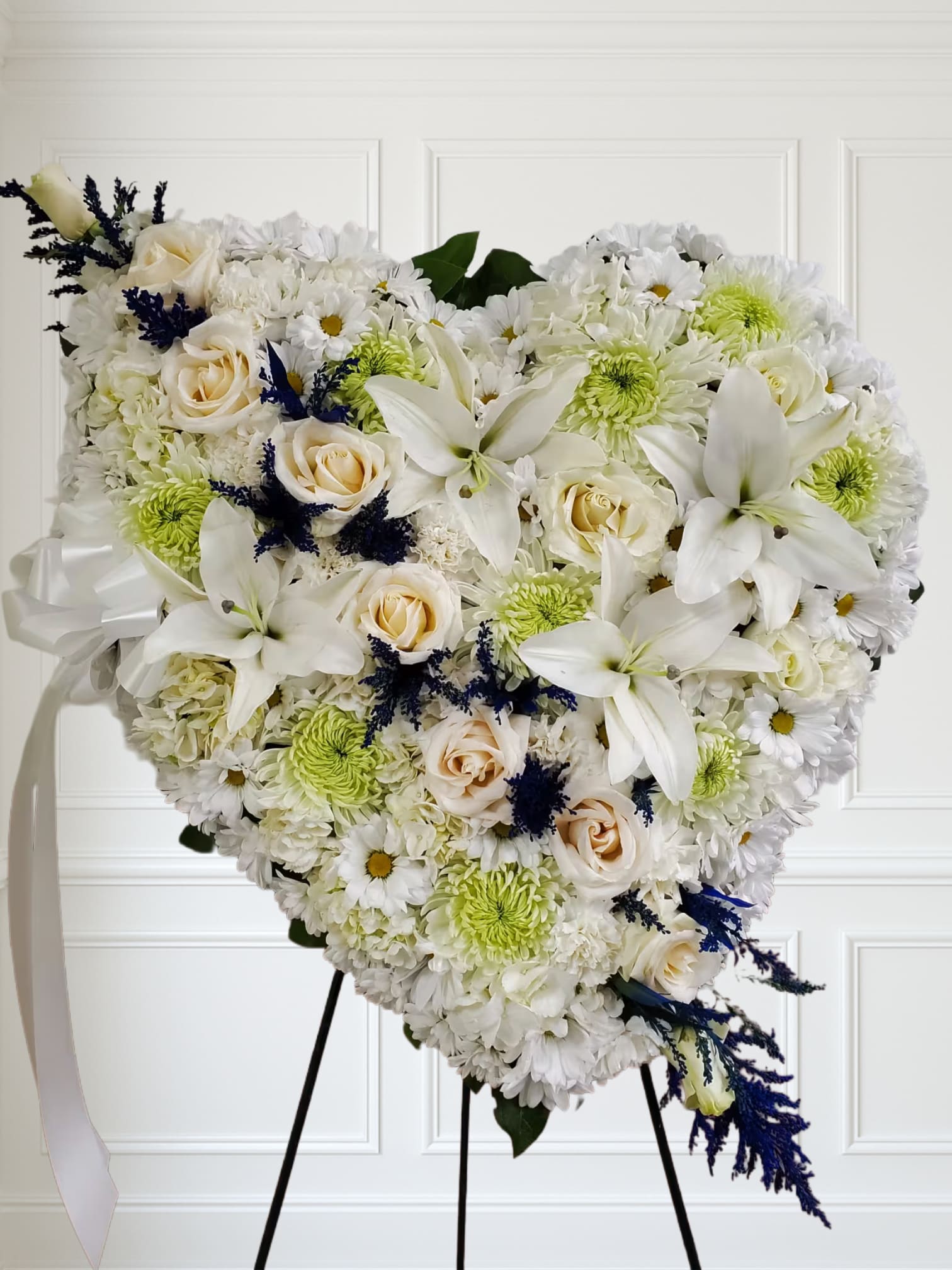 Bluen and white bleeding heart - White flowers with a touch of blue