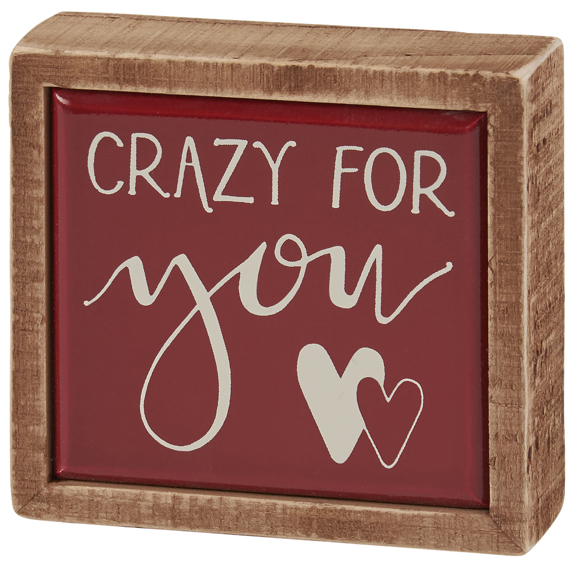 Box Sign Crazy for you - Box Sign- Crazy for you Measures 3.5"x3.5"