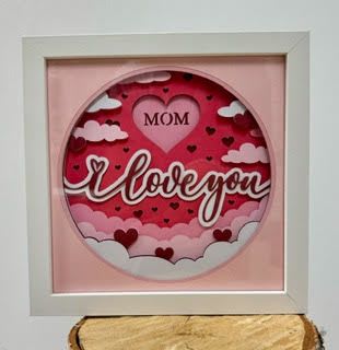Lanies Corner Handmade Gift Mom, I love you. - Created by local artist Alanna Kreitel, this is a beautiful add on or stand alone gift item. Measures 9x9 inches