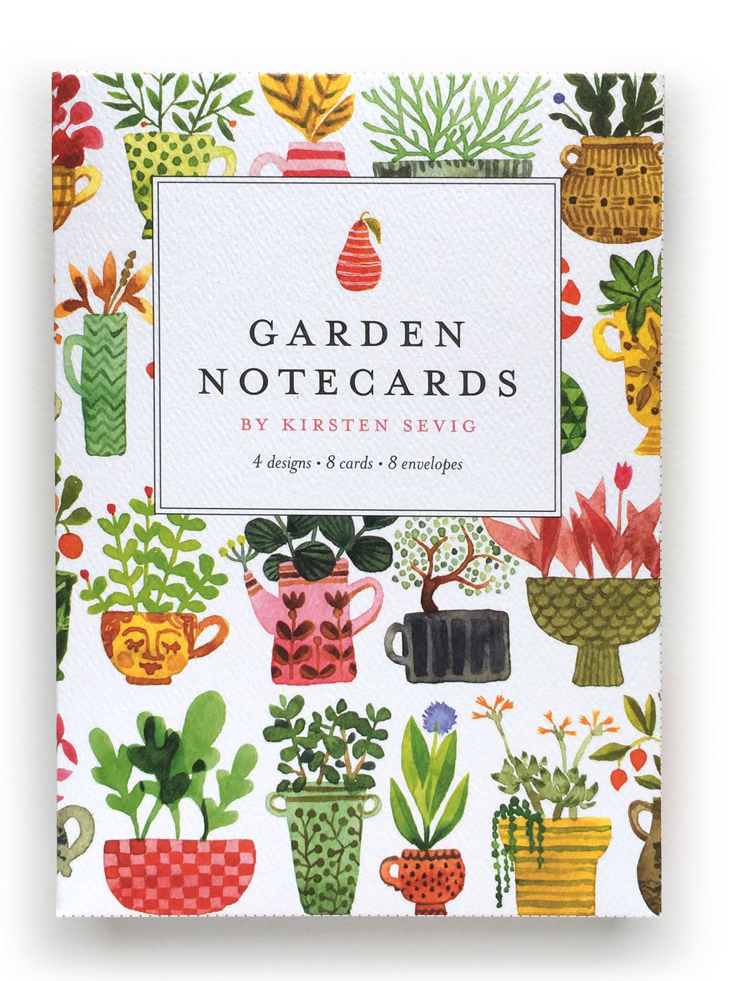 Notecards Garden Notes - 4 designes, 8 cards and envelopes designed by Kirsten Sevig