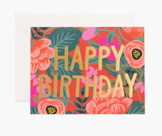 Poppy Birthday - Send your favorite someone a thoughtful message with one of our festive greeting cards. Blank interior. 
