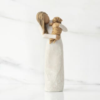 Adorable You - Sculpted figure is a gift for dog lovers, friends, veterinarians, petsitters... an expression of friendship, love and appreciation.
