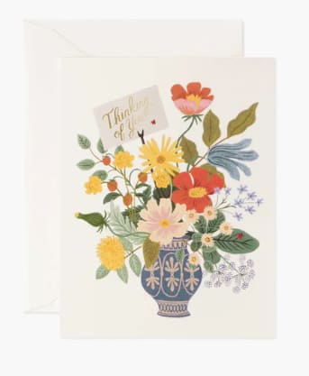 Thinking of You  - Send your favorite someone a thoughtful message with one of our festive greeting cards. Blank interior.