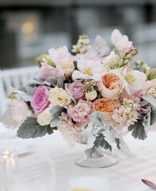 Rustic Penache -  Garden Roses, Dusty Miller,  renacula flower,stock flowers, anemonas 