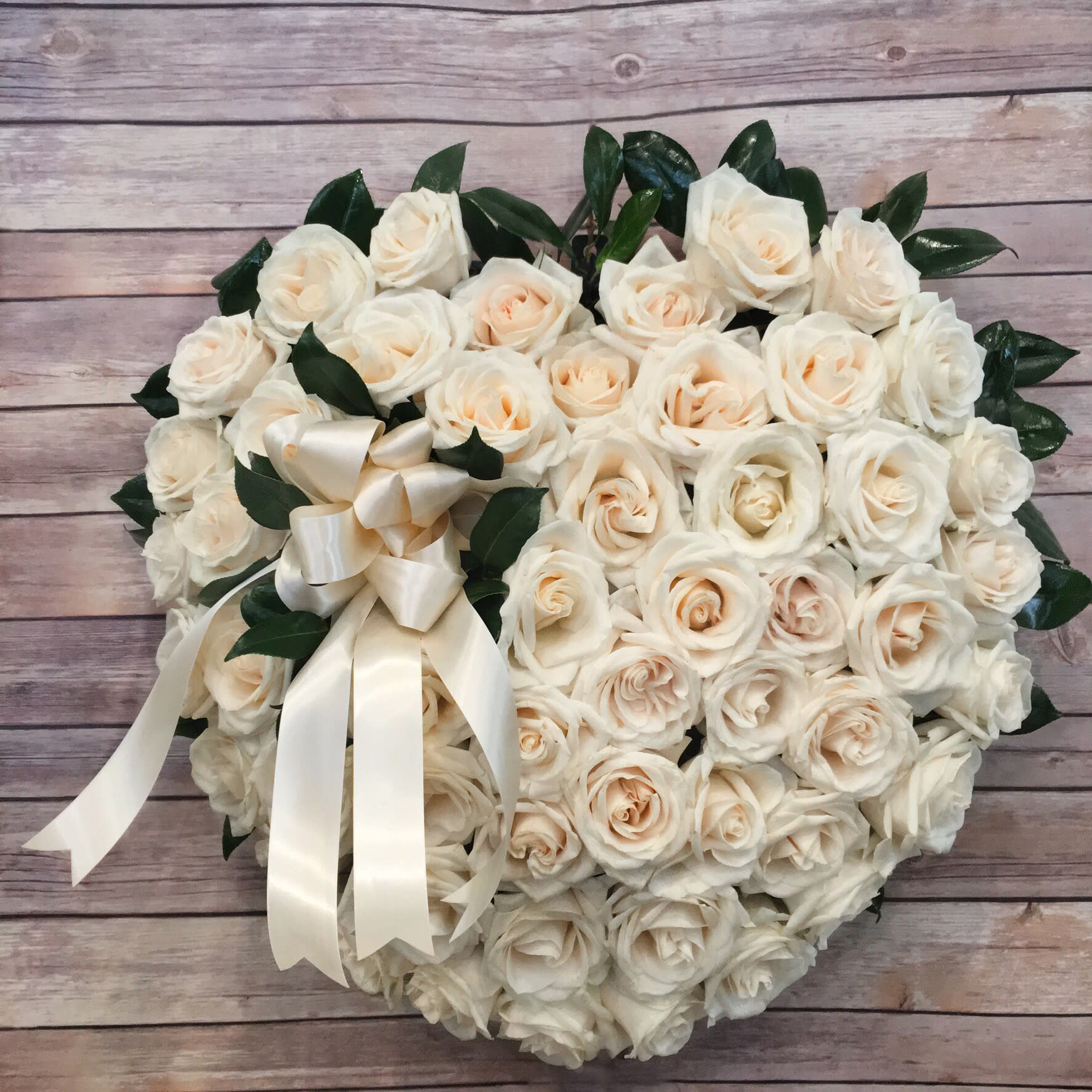 TRIBUTE  - SYMPATHY FULL HEART WREATH.