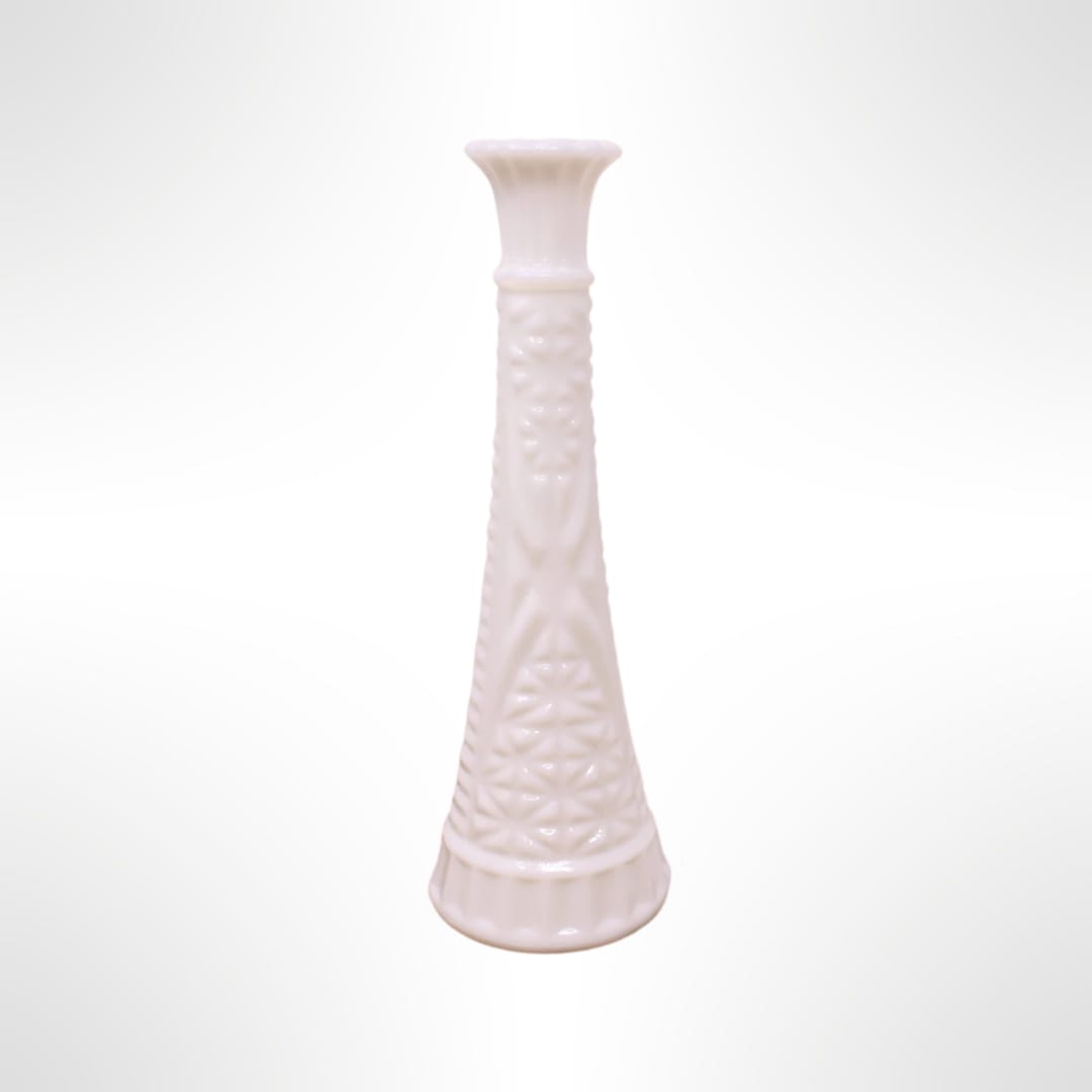 Vintage Milk Glass Bud Vase - Rare find Vintage 1960s Milk Glass Bud Vase 9"  Call for shipping outside Los Angeles Area  