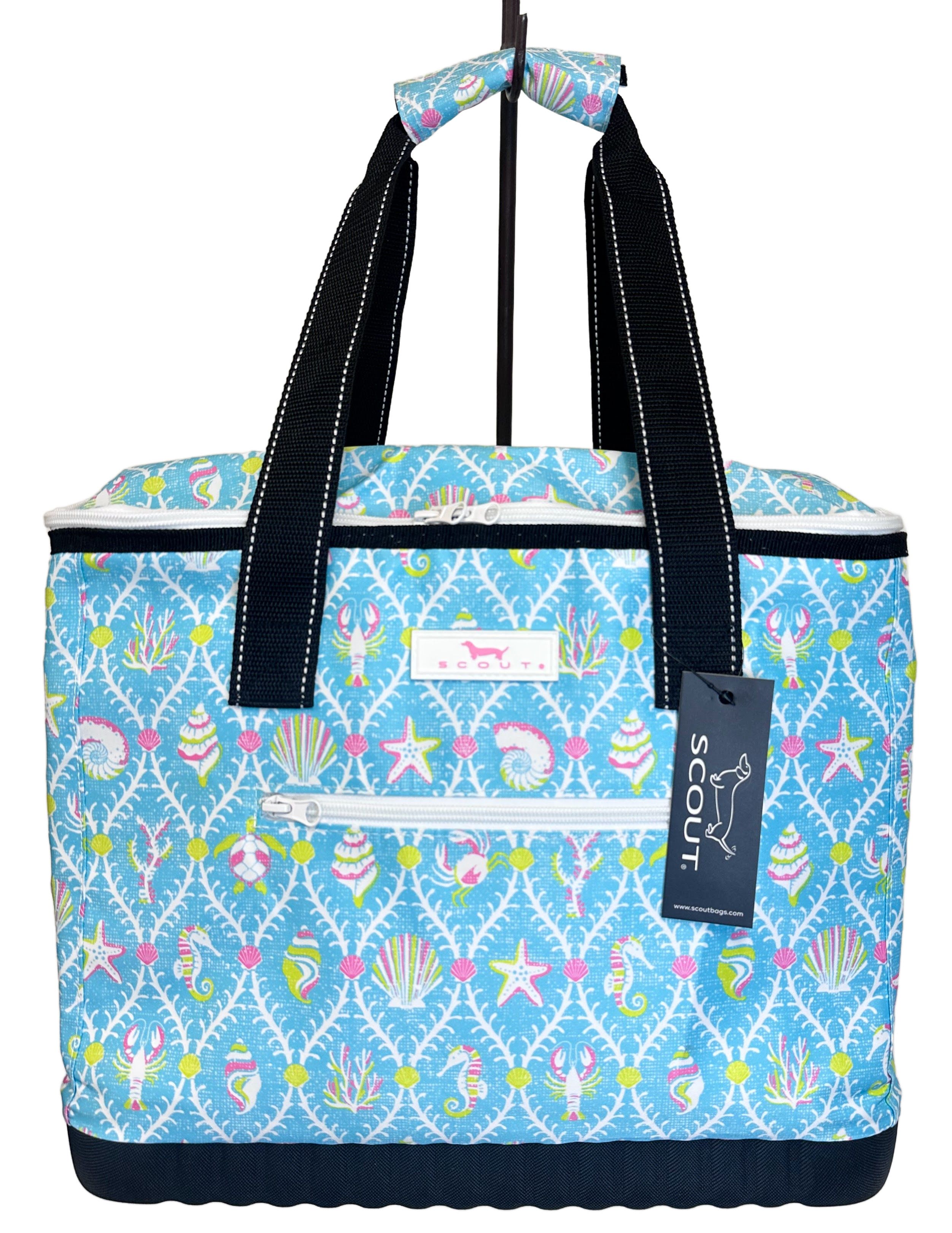 Aqua La Vista - Scout Cooler Bag - Aqua La Vista Hard Bottom, Soft Side, Cooler.