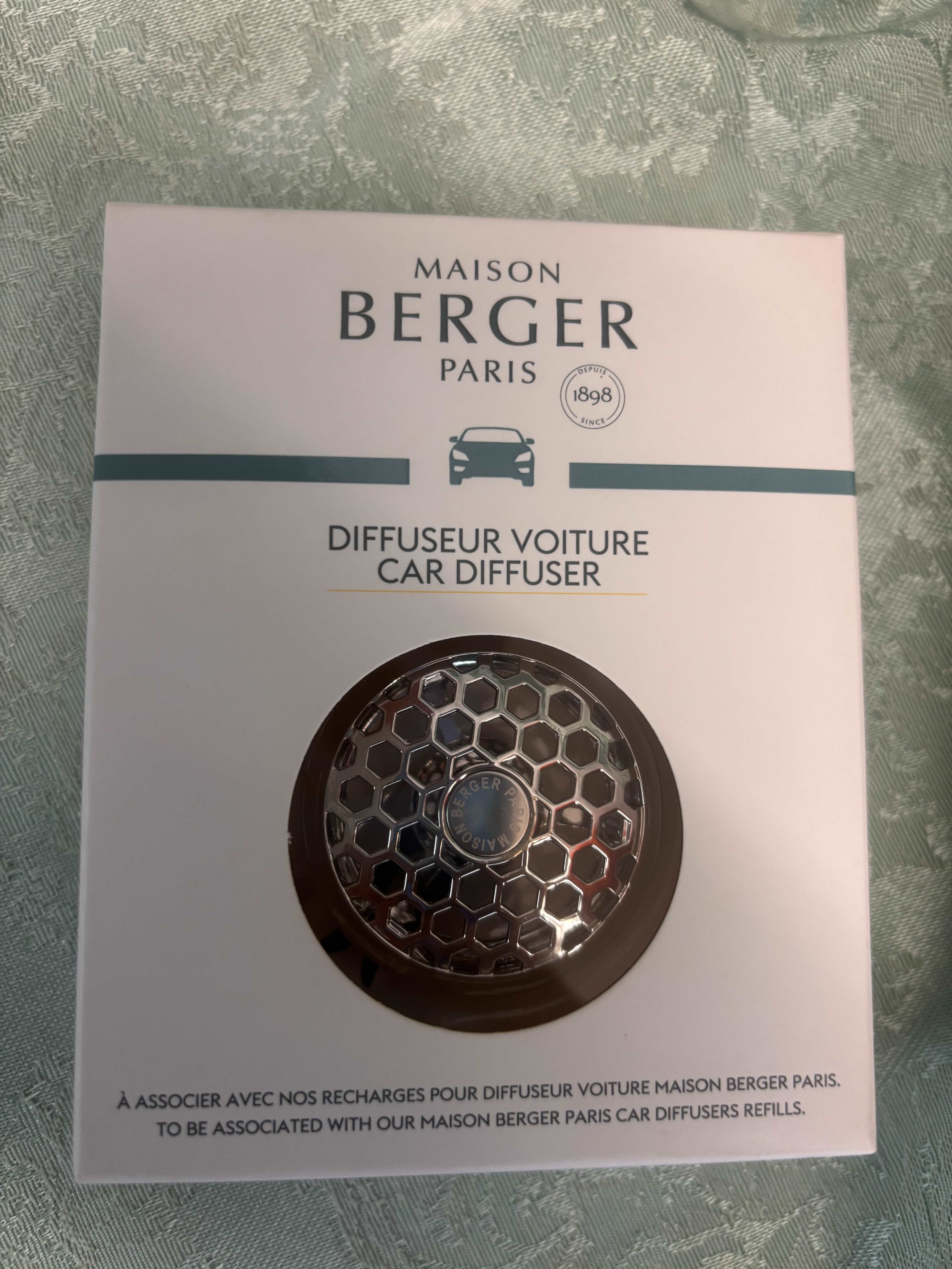 Maison Berger Paris car diffuser in a retail box