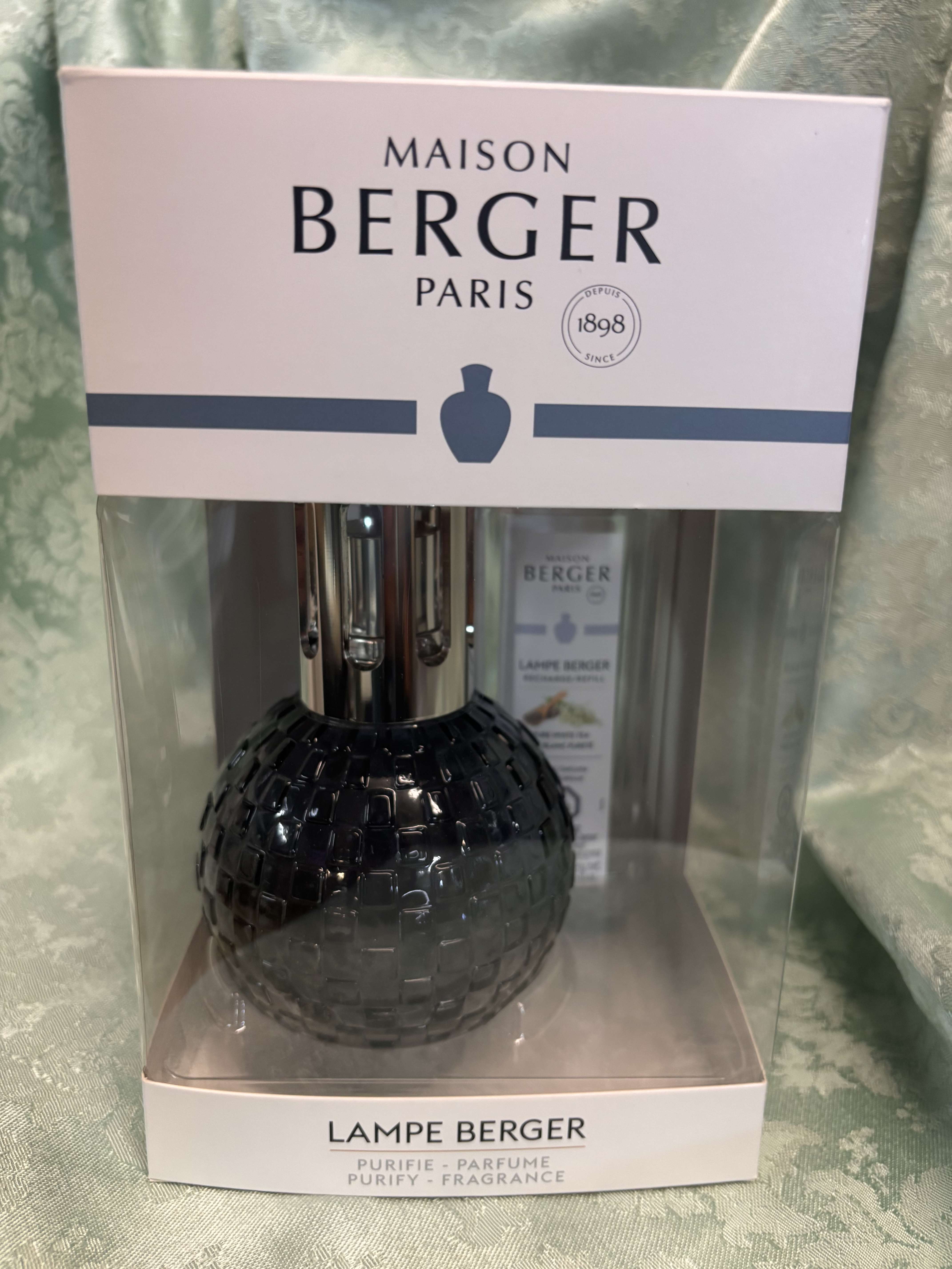 Boxed black Maison Berger Paris fragrance lamp