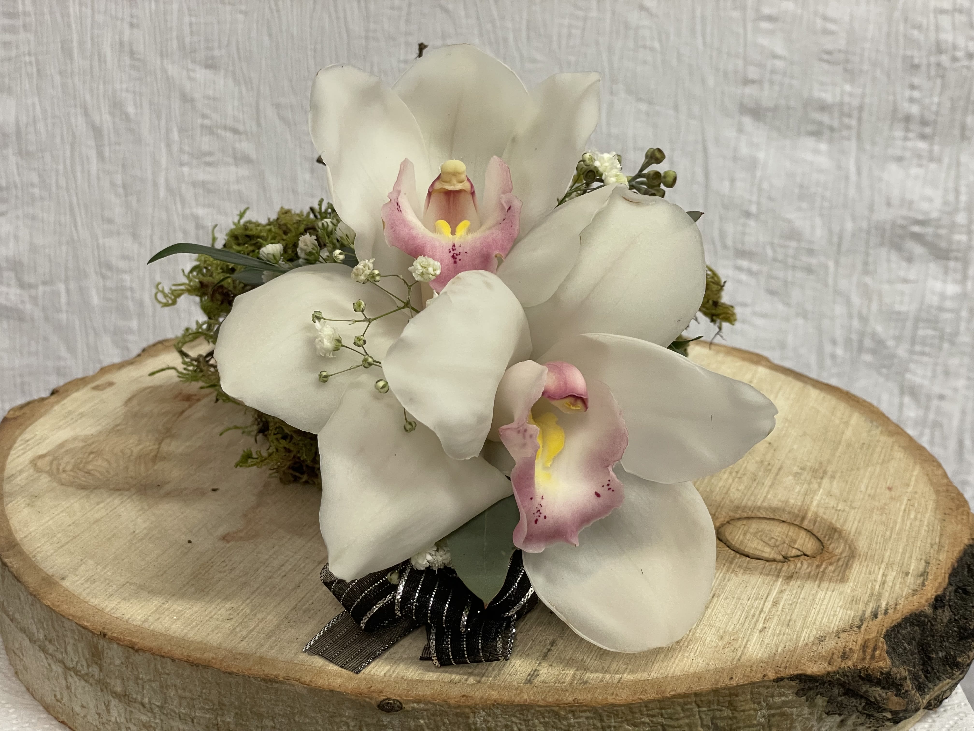 Double Orchid Corsage by Broderick's Flowers