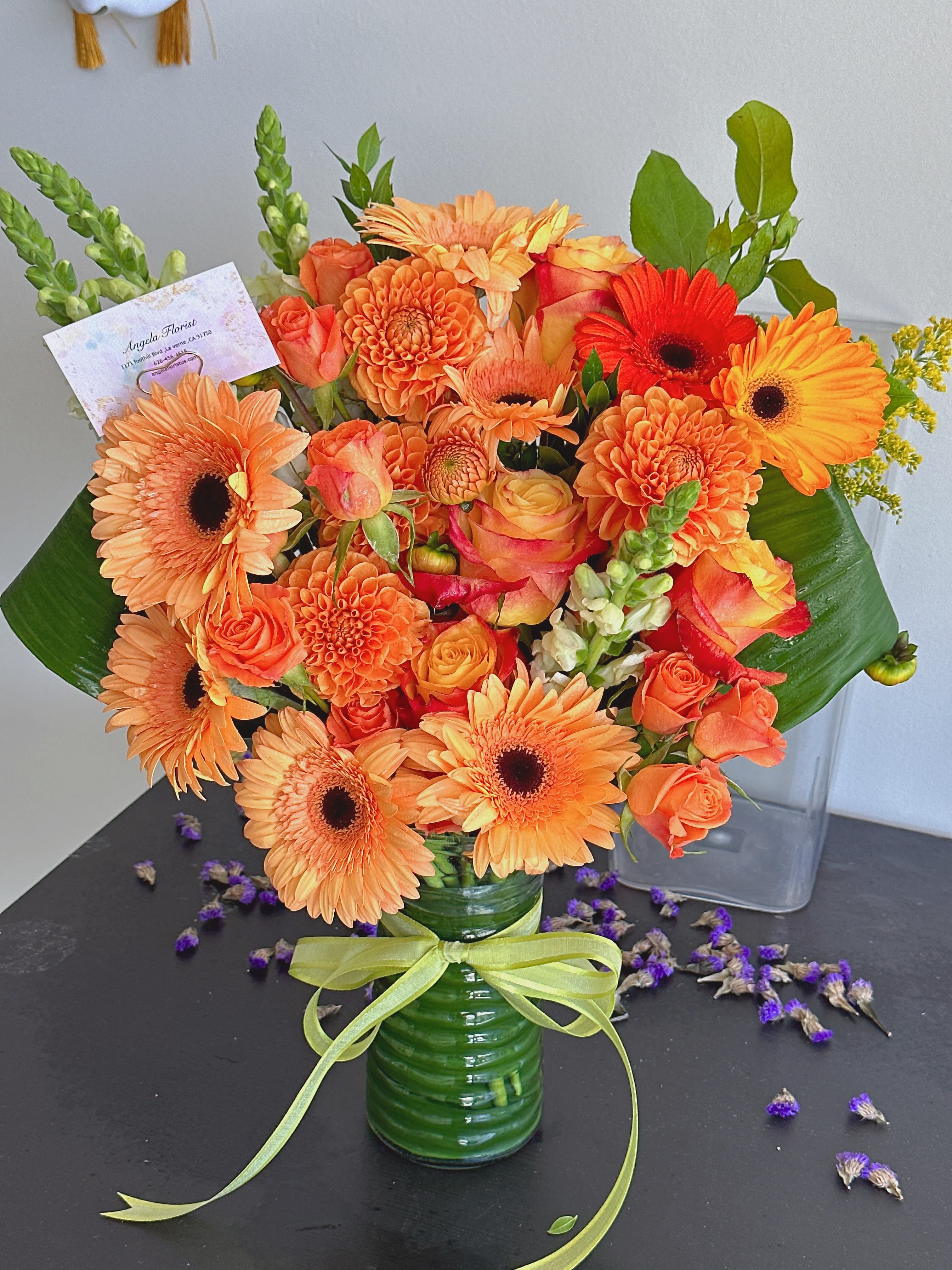 Creamsicle  - Creamsicle by BloomNation™ is a sweet peachy orange explosion! Make a good day perfect by sending this beautiful mono-colored arrangement. A great gift option for autumn celebrations or birthdays.