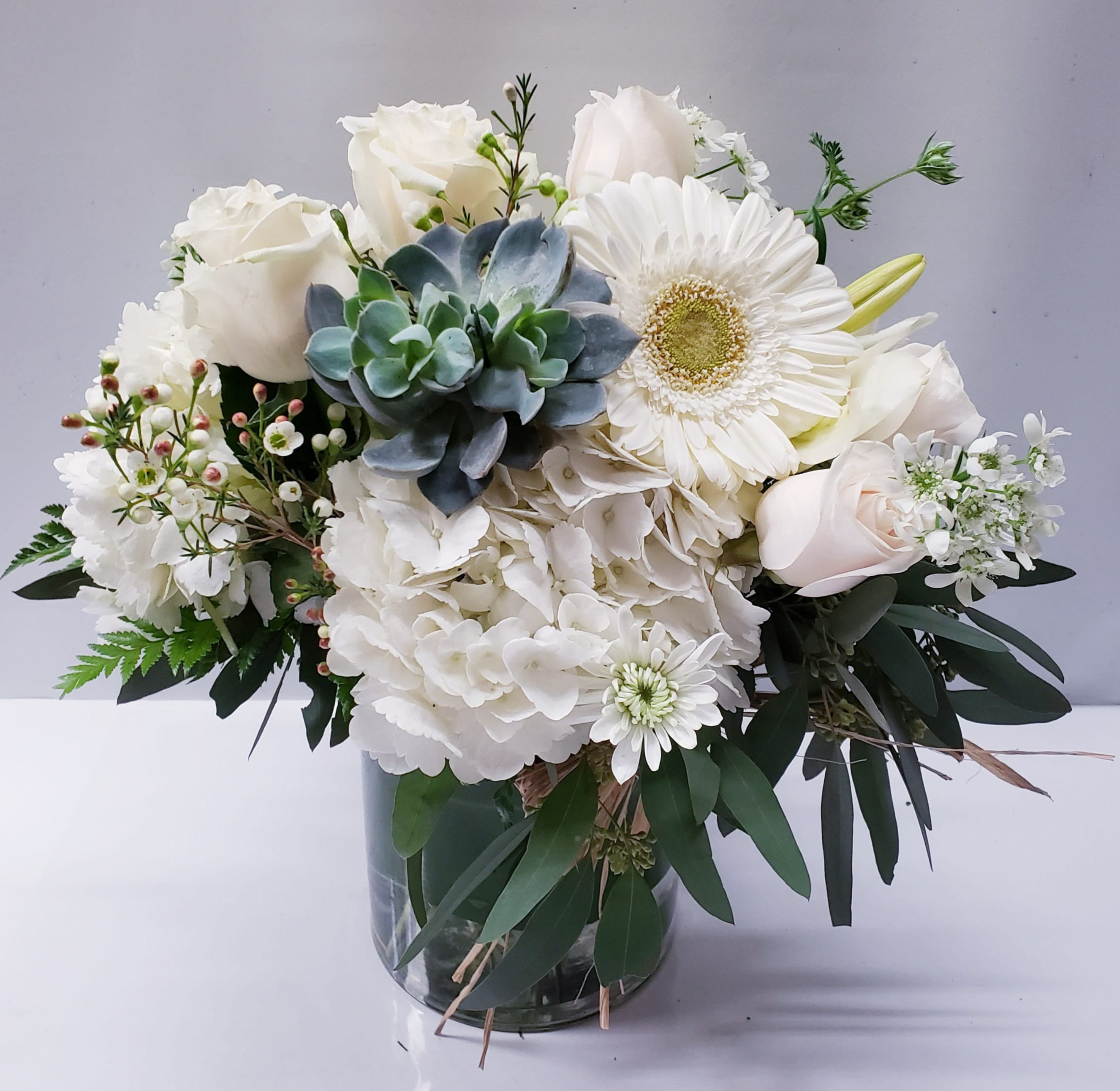 White Chic  - 15"h x 15"w  