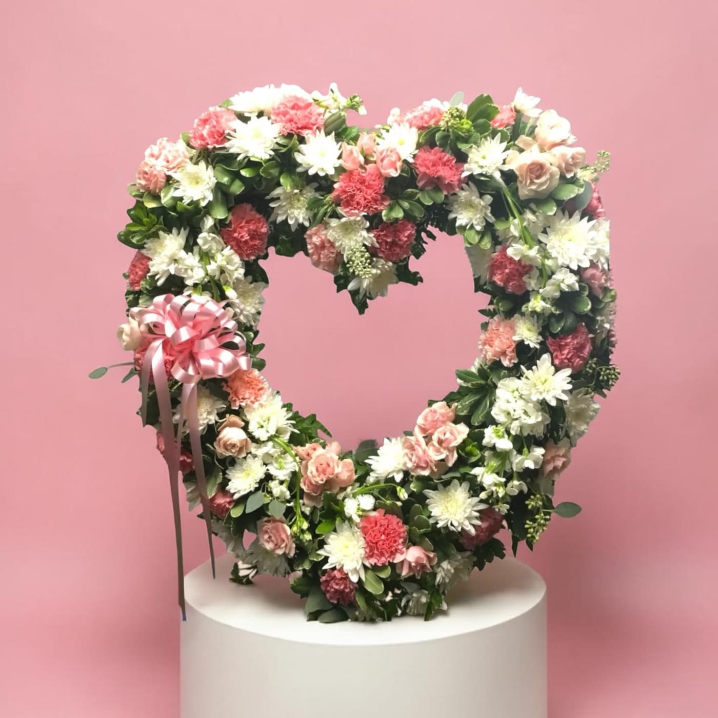 Fondly Remembered - Beautiful heart of flowers to justly remember a loved one.