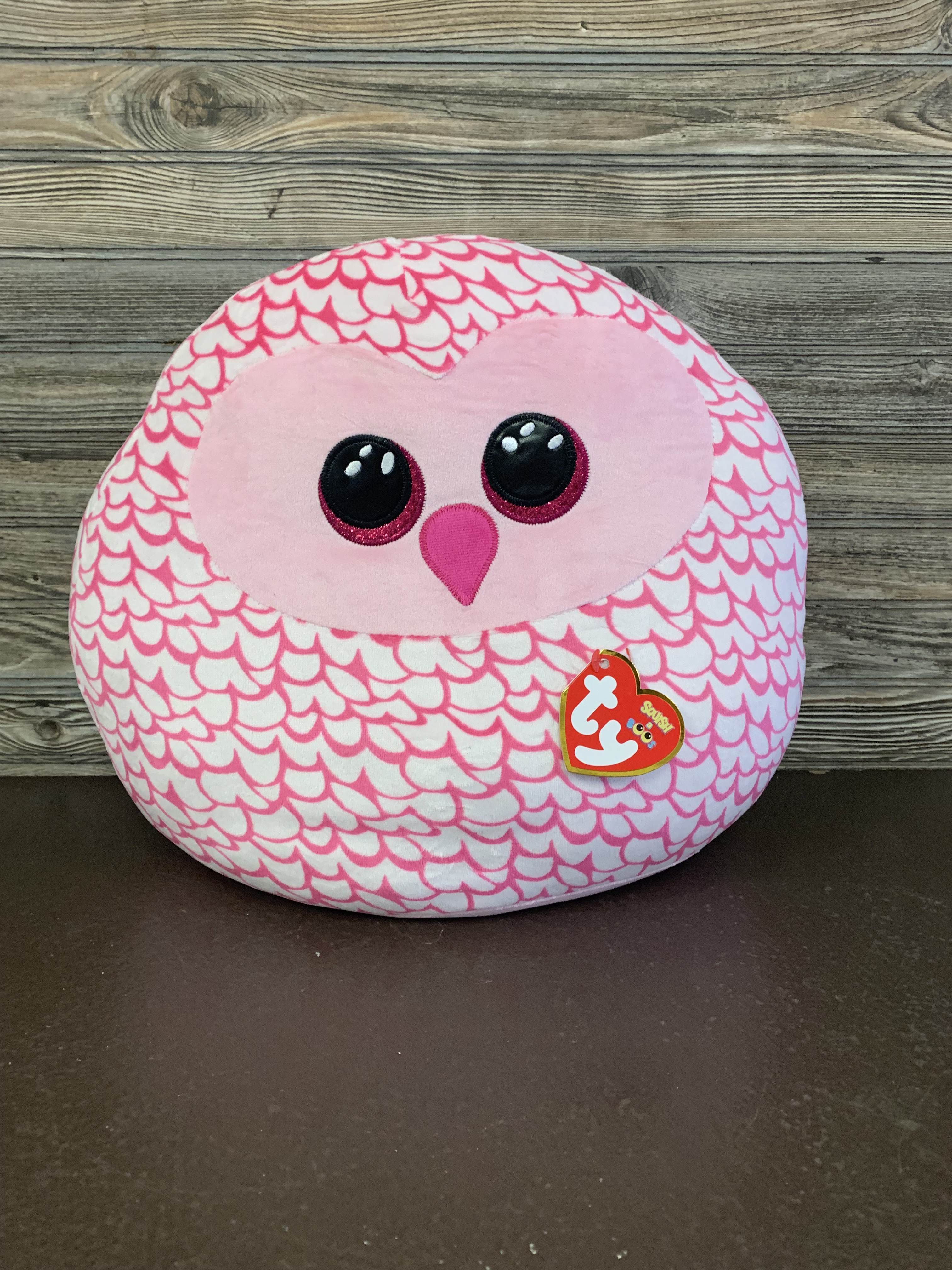 SQUISH A BOO- PINKY  - Ty Squish-A-Boo named PINKY. Pillowlike Squishy stuffed animal.