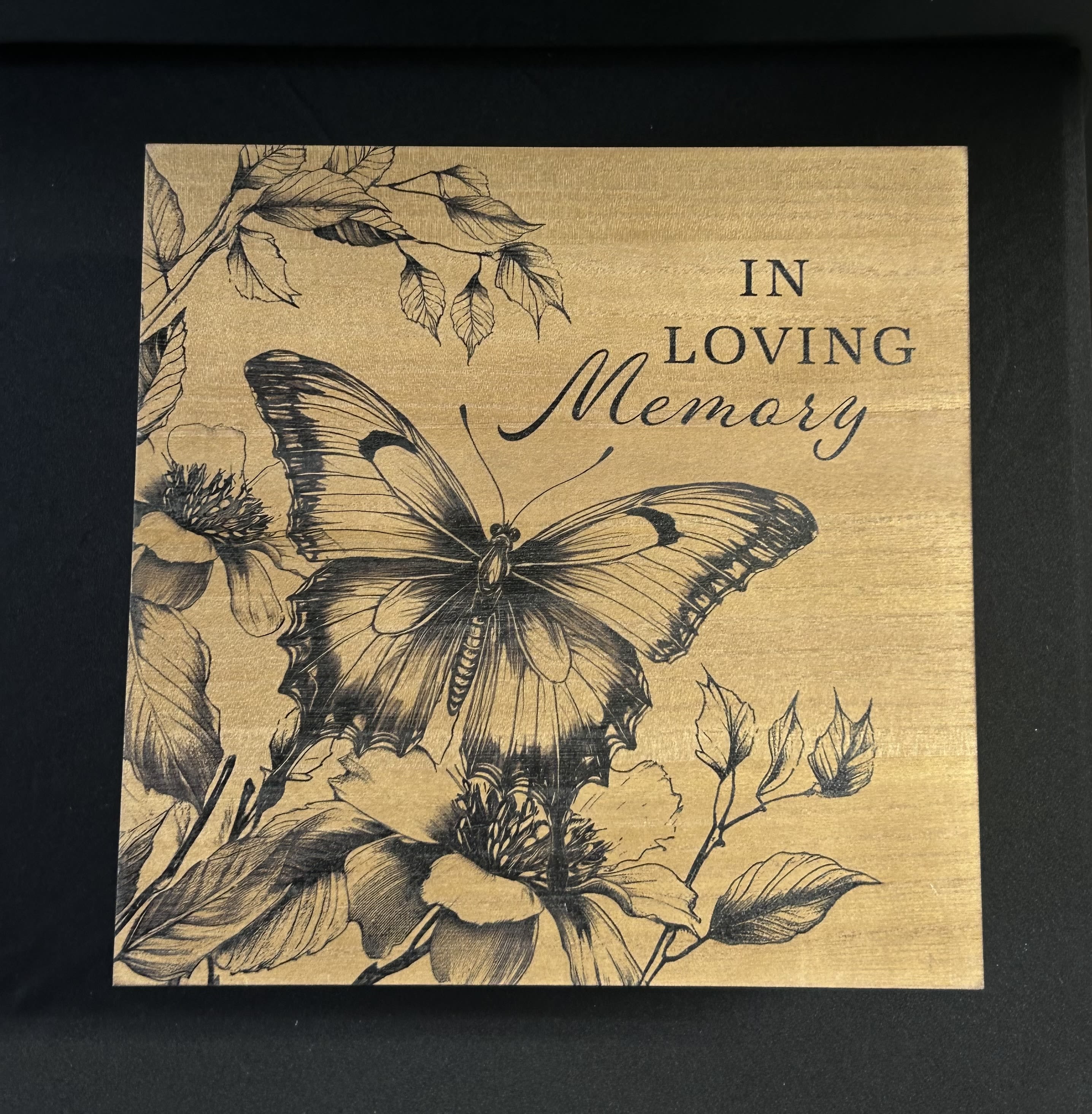 In Loving Memory Memory Box - This memory box is a gently quiet keepsake designed for remembrance, this memory box makes a thoughtful sympathy gift for a funeral or to honor a loved one's anniversary. Reads "Memories are more than just a link to the past, sometimes they're all that we have left" This memory box has photo corners to put a photo inside the lid. 