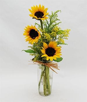 Ray of Sunshine  - Want to chare a bit of Sunshine with a loved one. This vase of sunflowers is the perfect way to say "I was thinking about you!" 