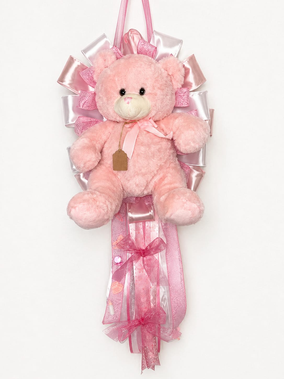 Baby Girl Mum - Perfect for your baby shower or to hang on a door. Also, makes an excellent gift for mom and baby's hospital door. Call to personalize your mum.