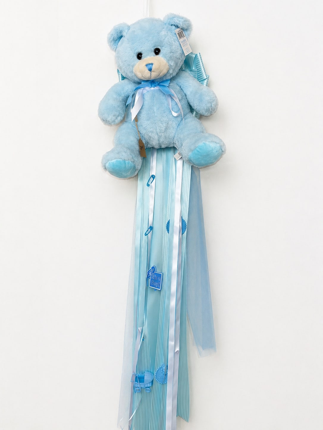 Baby Boy Birth Announcement Mum Door Hanger - Birth Announcement Mums! Welcome your new bundle of joy by placing this custom handmade mum on your hospital door and then to your home. A perfect keepsake to remember this very special occasion. 