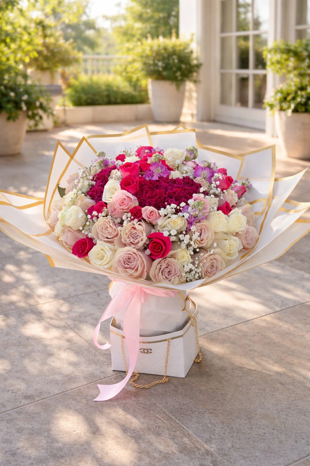 Jardin de Amor - Acompanado de finos detalles florales que reslta su sofisticacion.