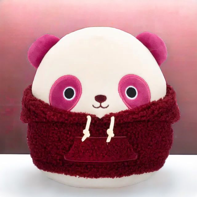Ponder the Panda Hoodie 12" | Squishmallow - Ready. Set. Squish!  • Approximately 12 Inches Tall • Made of Polyester • Ages 3 and Up • Super Soft Marshmallow-Like Texture • Easy Care, Spot Clean