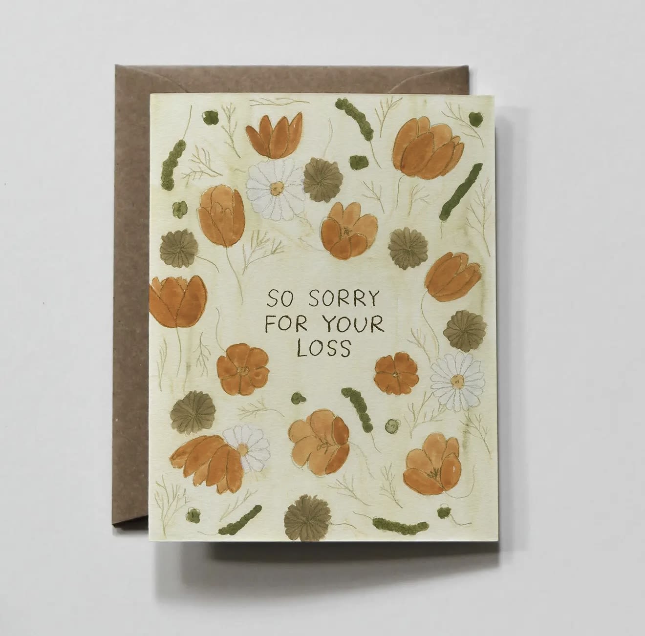Sorry For Your Loss Bunch | Floral Sympathy Greeting Card - Sorry For Your Loss Bunch | Floral Sympathy Greeting Card