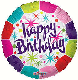Mylar Happy Birthday Balloon - Send a smile with a Happy Birthday Balloon