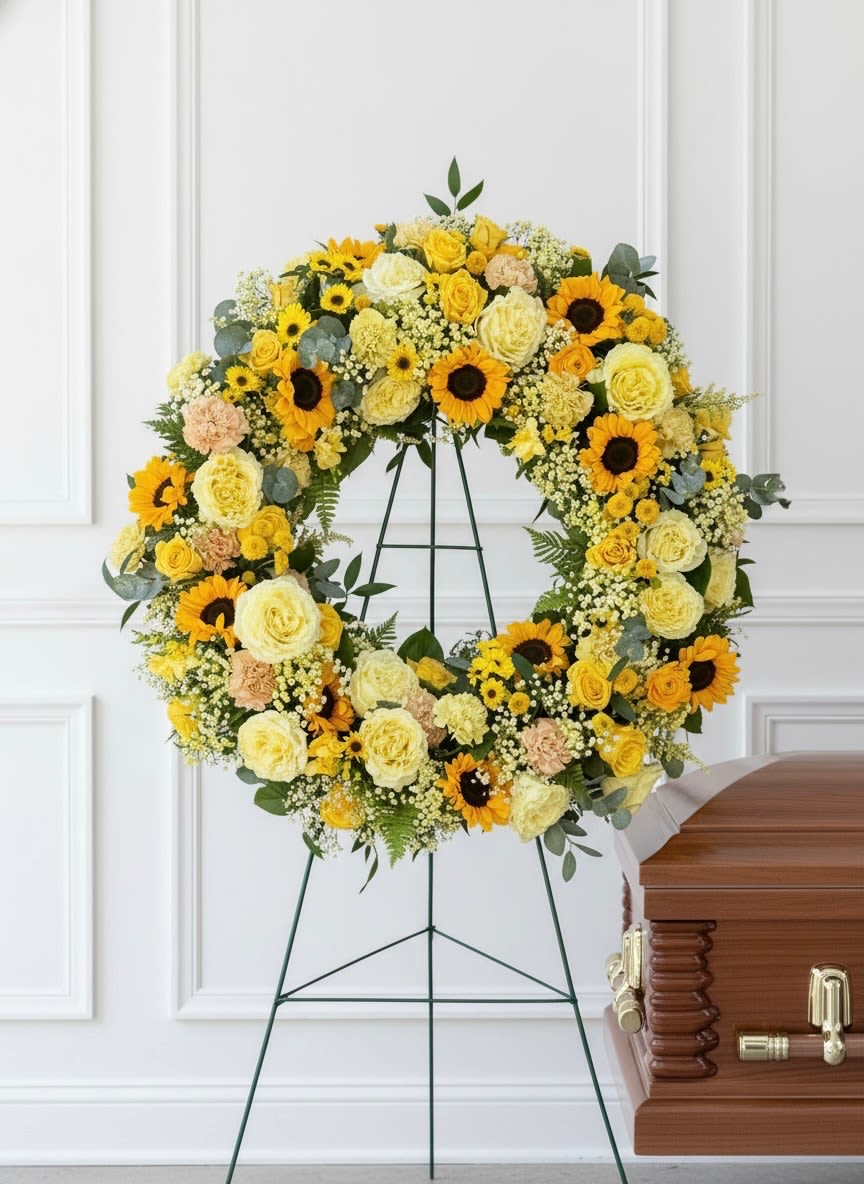 You are My Sunshine - Bright like the sun, this wreath radiates warmth and love.