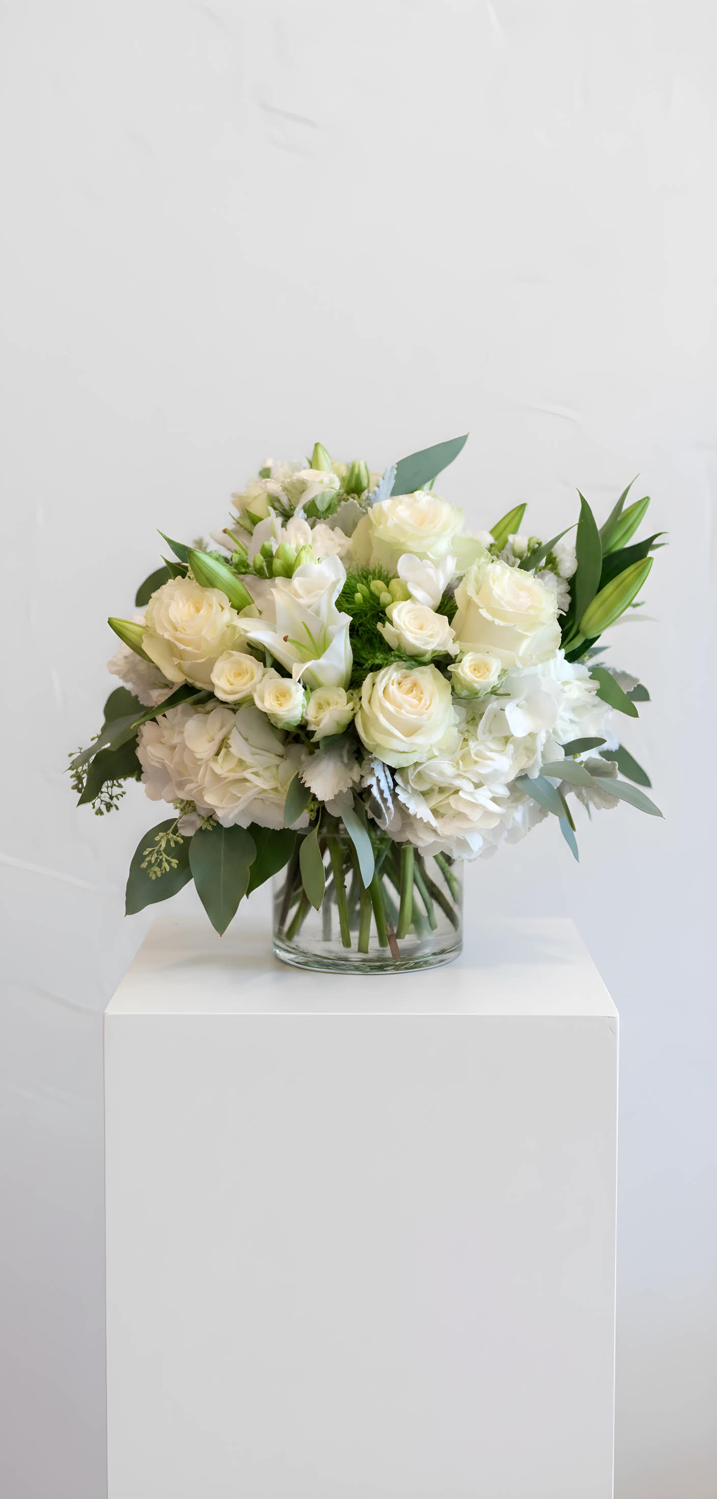 Dreamland - An elegant mix of whites with pops of green.