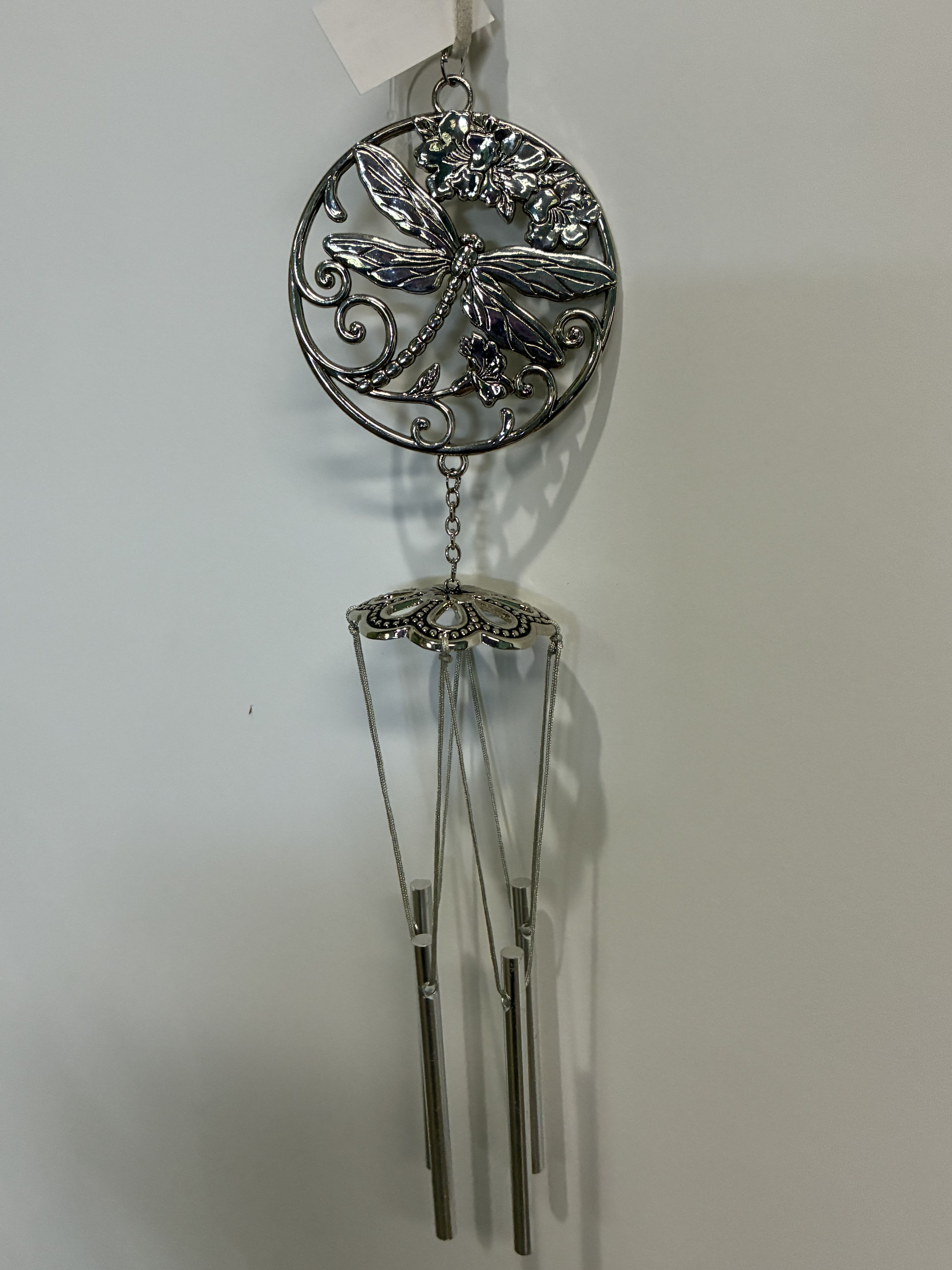 Mini Dragonfly Wind Chime - Mini Metal Dragonfly Wind Chime 9 1/2 in H.