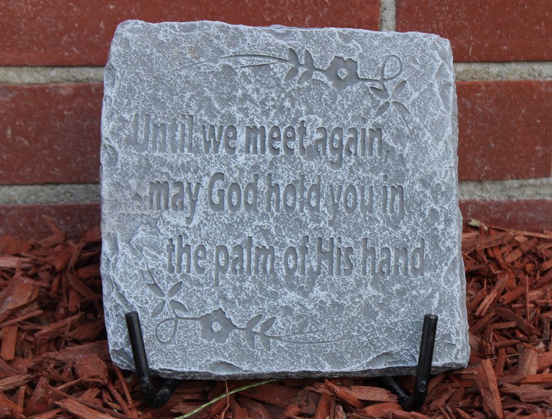 Until we meet again - small - 5.5" x 6.25" concrete