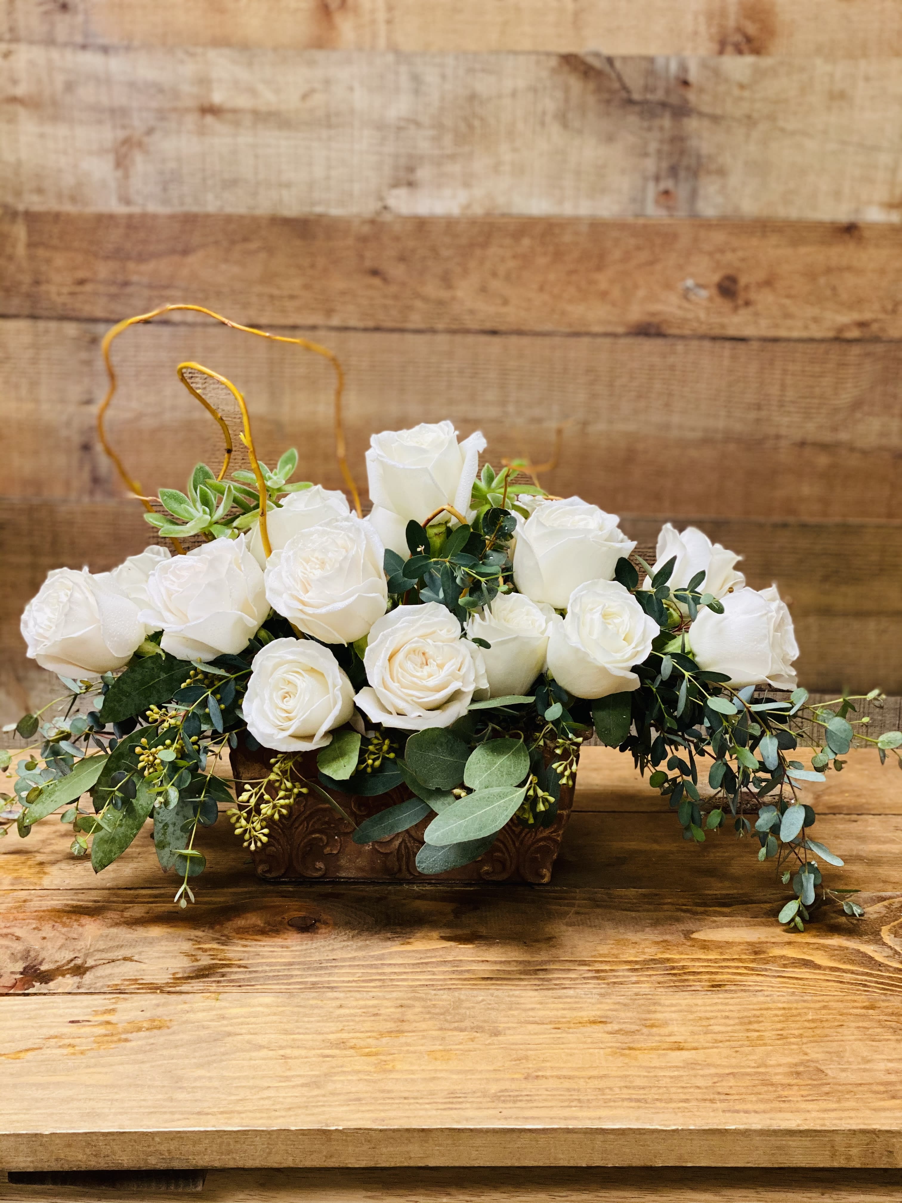 sending prayers  - This ivory bohemian-style arrangement is elegant and graceful for any occasion. we have same-day flower delivery available 