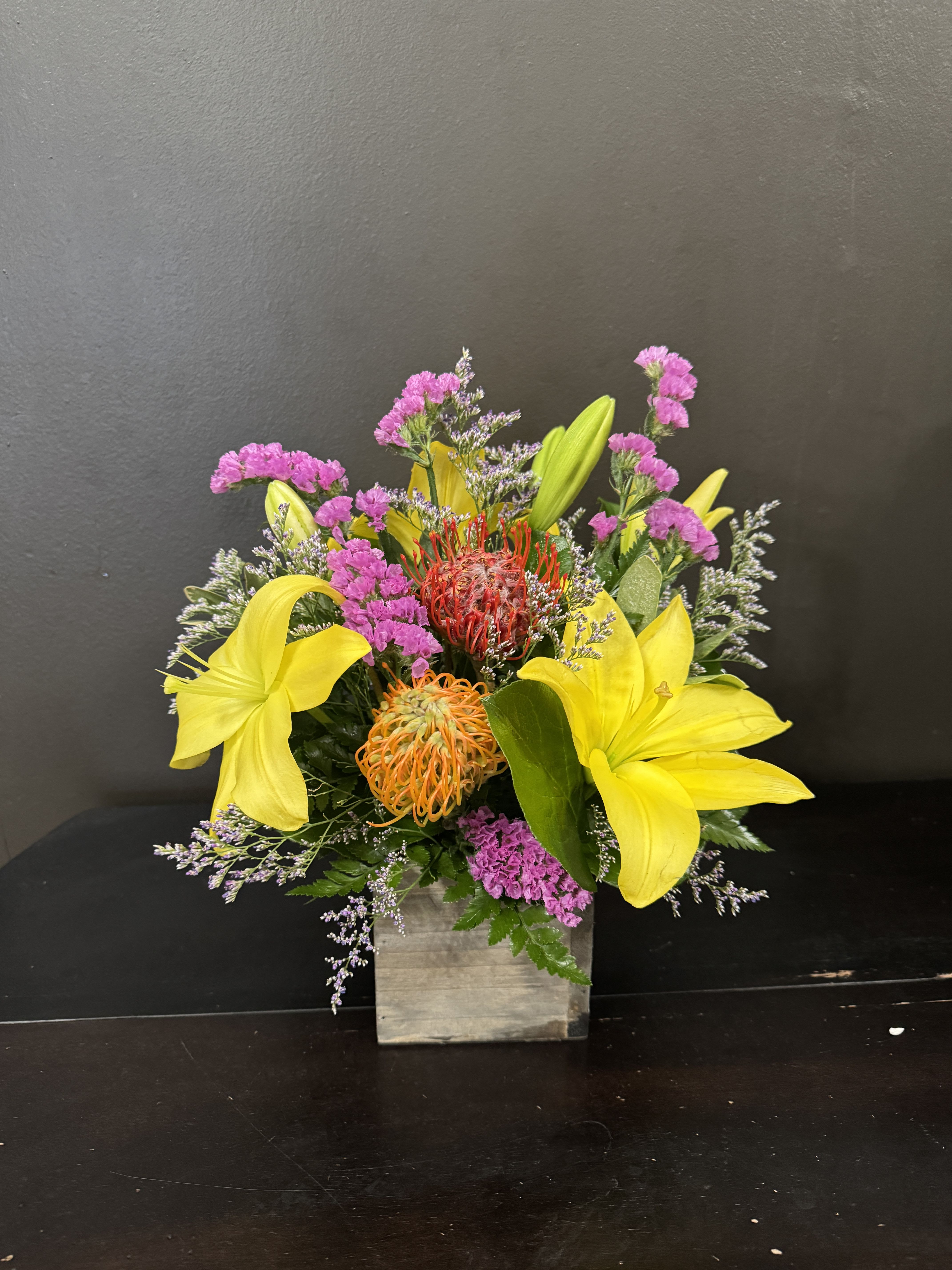 Blueprint - A unique and cheery arrangement in a box