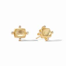 Clara Stud Earring - Gold Clara Stud Earring with Iridescent Champagne colored stone.   Discover the art of giving at Petals, Wilmington, Delaware’s destination for luxury gifts and home décor. Our curated collection features beautifully crafted items for every occasion — birthdays, weddings, anniversaries, holidays, and life’s special celebrations. At Petals, we believe every gift should tell a story. From hand-poured candles and elegant keepsakes to stylish home accents, gourmet treats, and floral-inspired décor, our selection combines timeless charm with modern sophistication. Each piece is chosen with care to reflect the quality, creativity, and personal touch our Wilmington customers love.  Same-day delivery available throughout Wilmington and nearby areas including Greenville, Hockessin, Newark, and the Brandywine Valley Whether you’re looking for a thoughtful hostess gift, a luxury home accent, or something simply beautiful to brighten someone’s day, Petals offers fine gifts and personalized service that make every occasion memorable. Visit our Wilmington boutique or shop online today — and see why Petals is Delaware’s trusted name for fine gifts and inspired giving.
