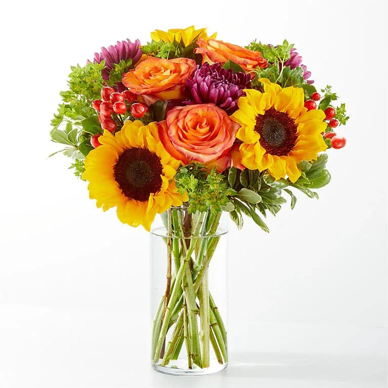 Nature Walk Bouquet - A jewel toned dream, the Nature Walk Bouquet makes a great gift to lift spirits, share a moment of celebration, or just because!