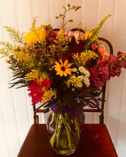 Wildflowers - Colorful mix of seasonal flowers that have that "just picked" wildflower feel. Great for cheering someone up that has been stuck inside.