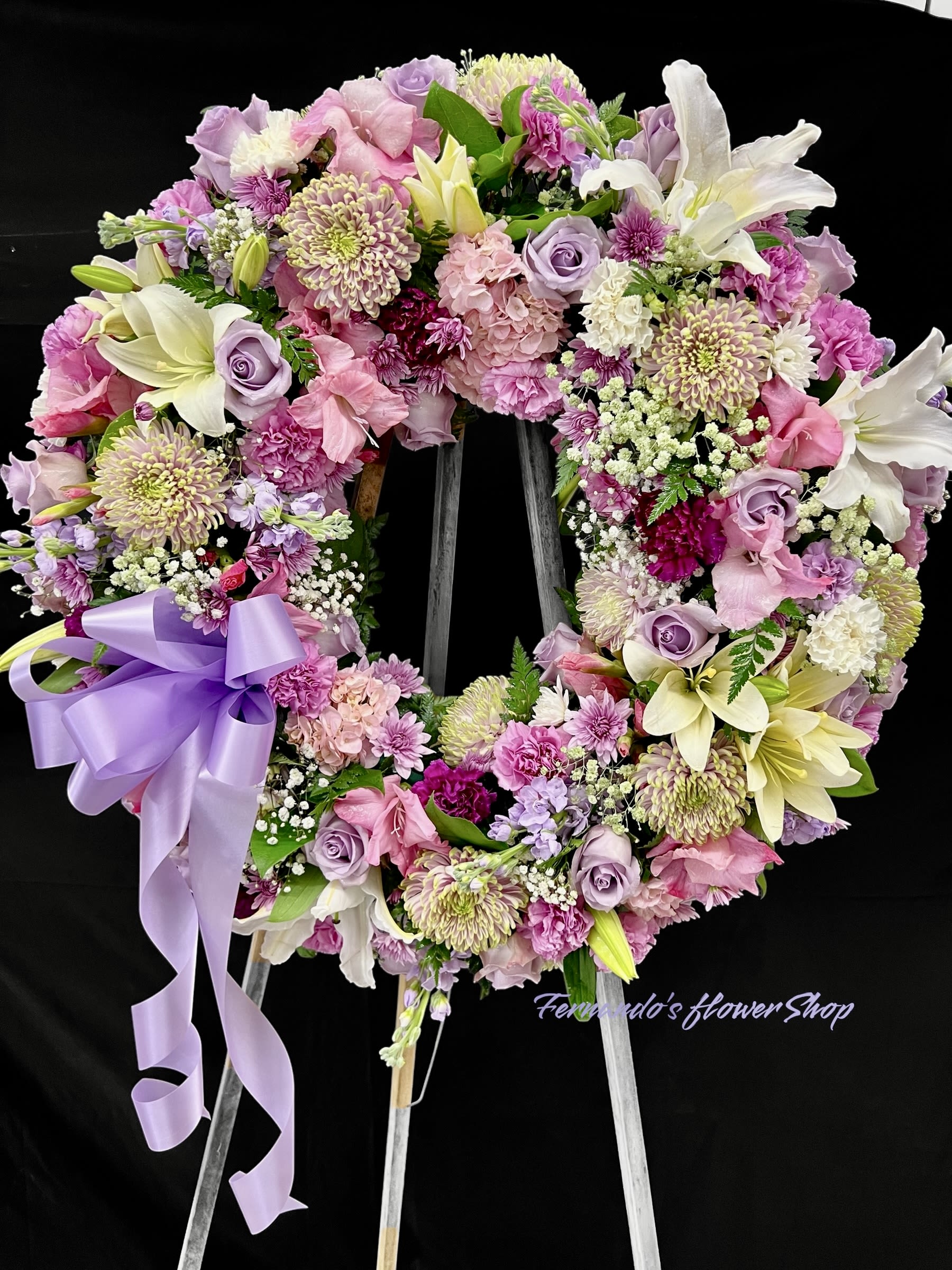 Forever Together - A beautiful and heartfelt funeral wreath, crafted with love and care to honor a life well-lived and deeply cherished. A symbol of peace, remembrance, and eternal love.