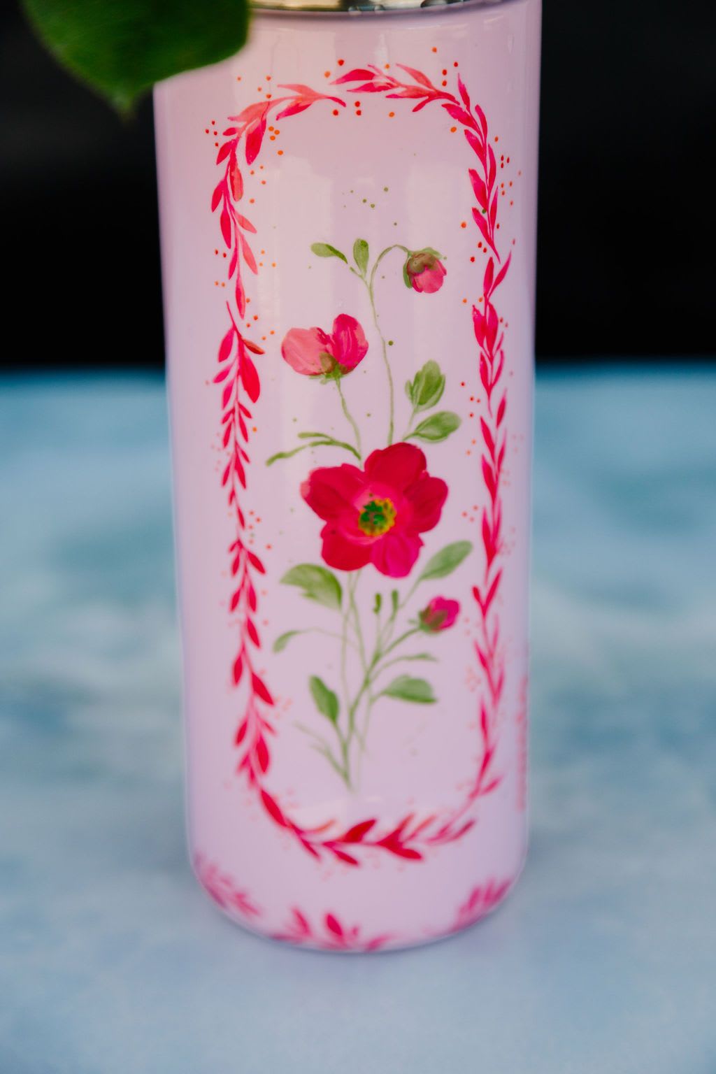 Timeless Bloom (Tumbler Only) - This tumbler is a one-of-a-kind, hand-painted piece sealed with a clear gloss powder coat—dishwasher safe, chip-resistant, and made to last; by artist Melanie Haggard @meligrafi. Want the tumbler with flowers? Just click the “Occasions/Mothers Day” tab at the top of the page.