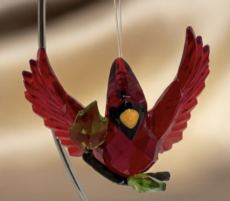 Cardinal Ornament  - This cute cardinal ornament can be purchase with or without stand your choice. 